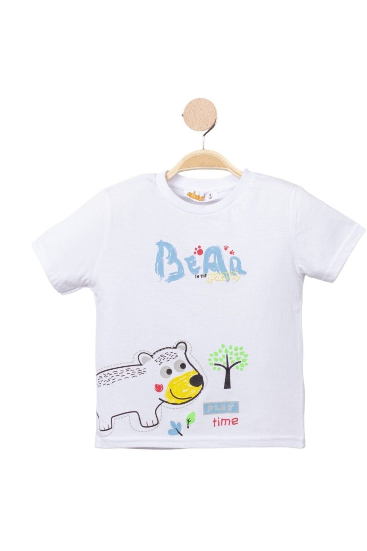 Alme Mini Bear Park Baskılı Erkek Çocuk Tişört