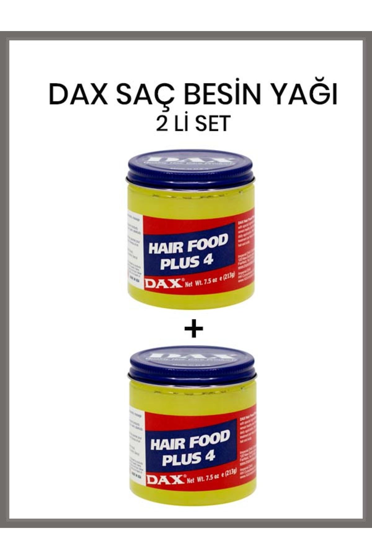 Dax Hair Food Plus - Saç Ve Saç Derisini Besleyen Saç Besin Yağı 213 G X 2'li Set