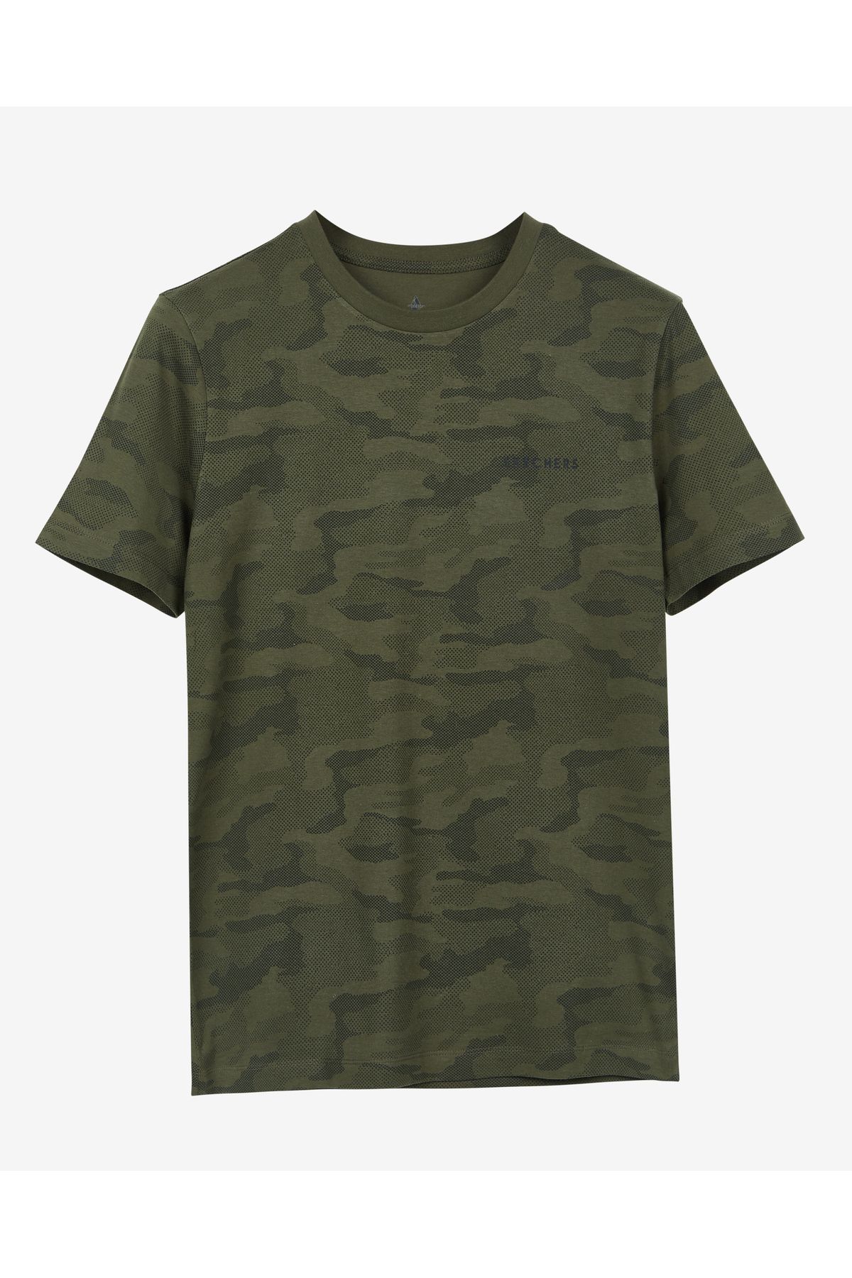 Skechers M Camo Print T-shirt Erkek Haki Tshirt S212188-310