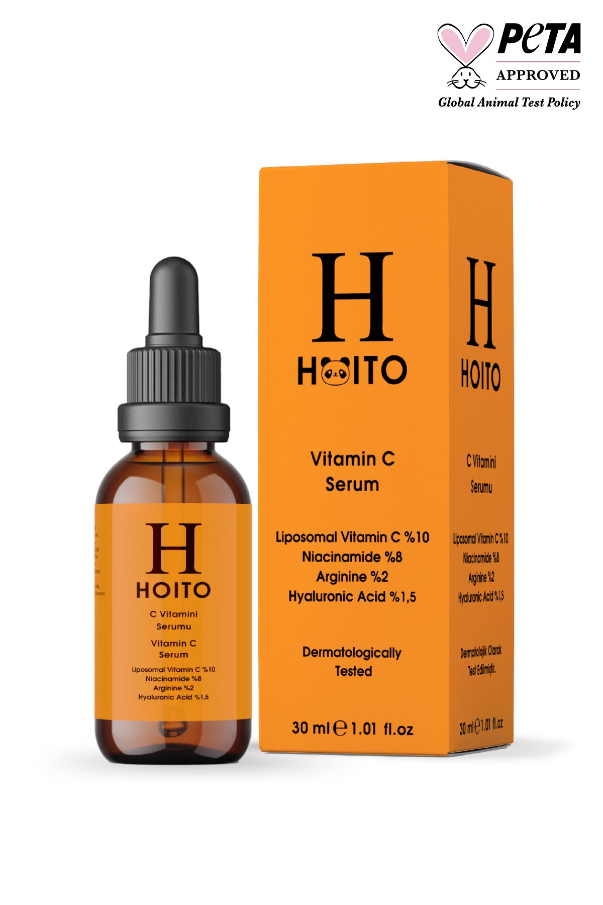 Hoito C Vitamini Serumu 30ml - Ton Eşitleyici Ve Aydınlatıcı - Liposomal Vitamin C % 10
