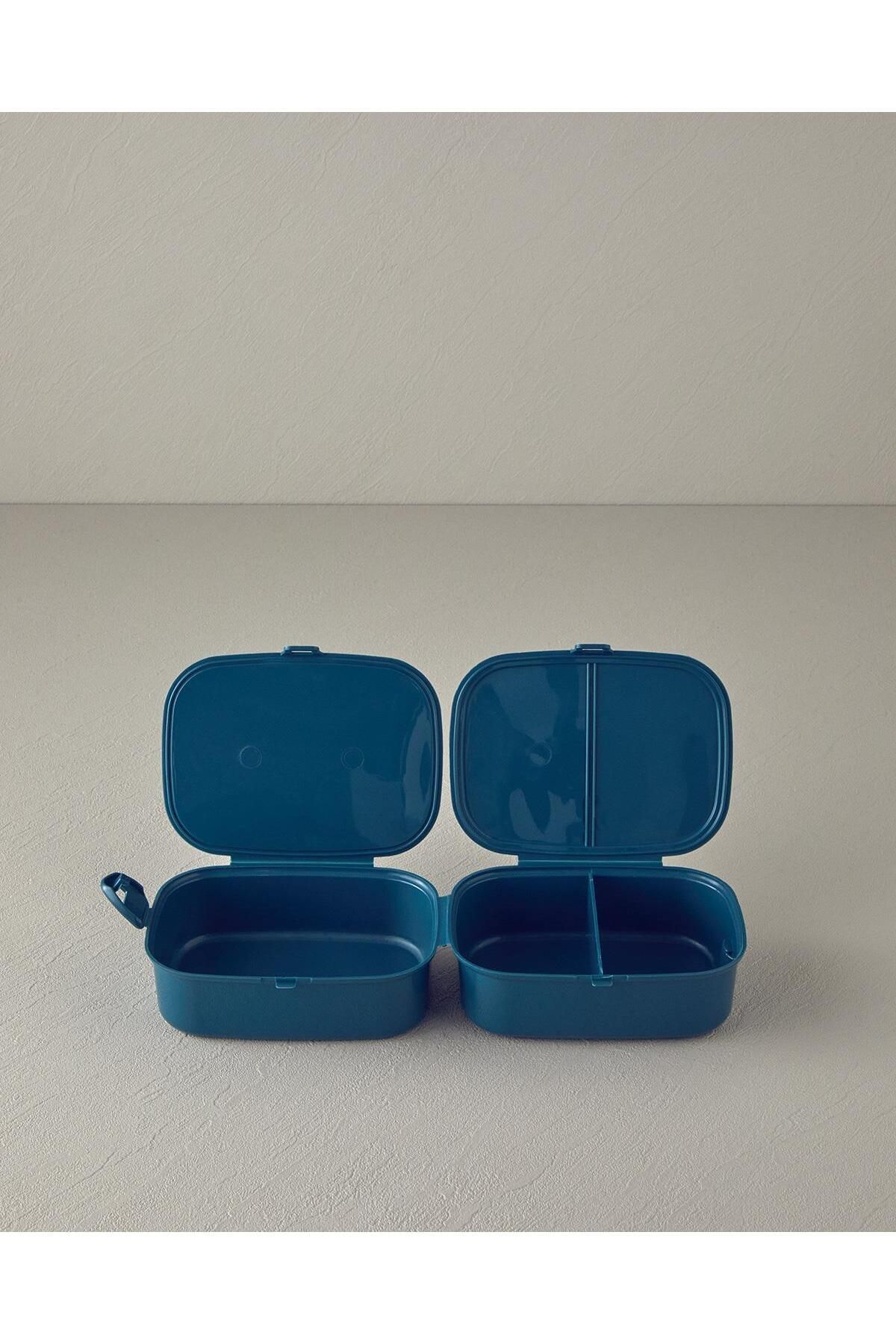 English Home Trendy Plastik Lunch Box Mavi ( Yemek Taşıma Ve Saklama Kabı )