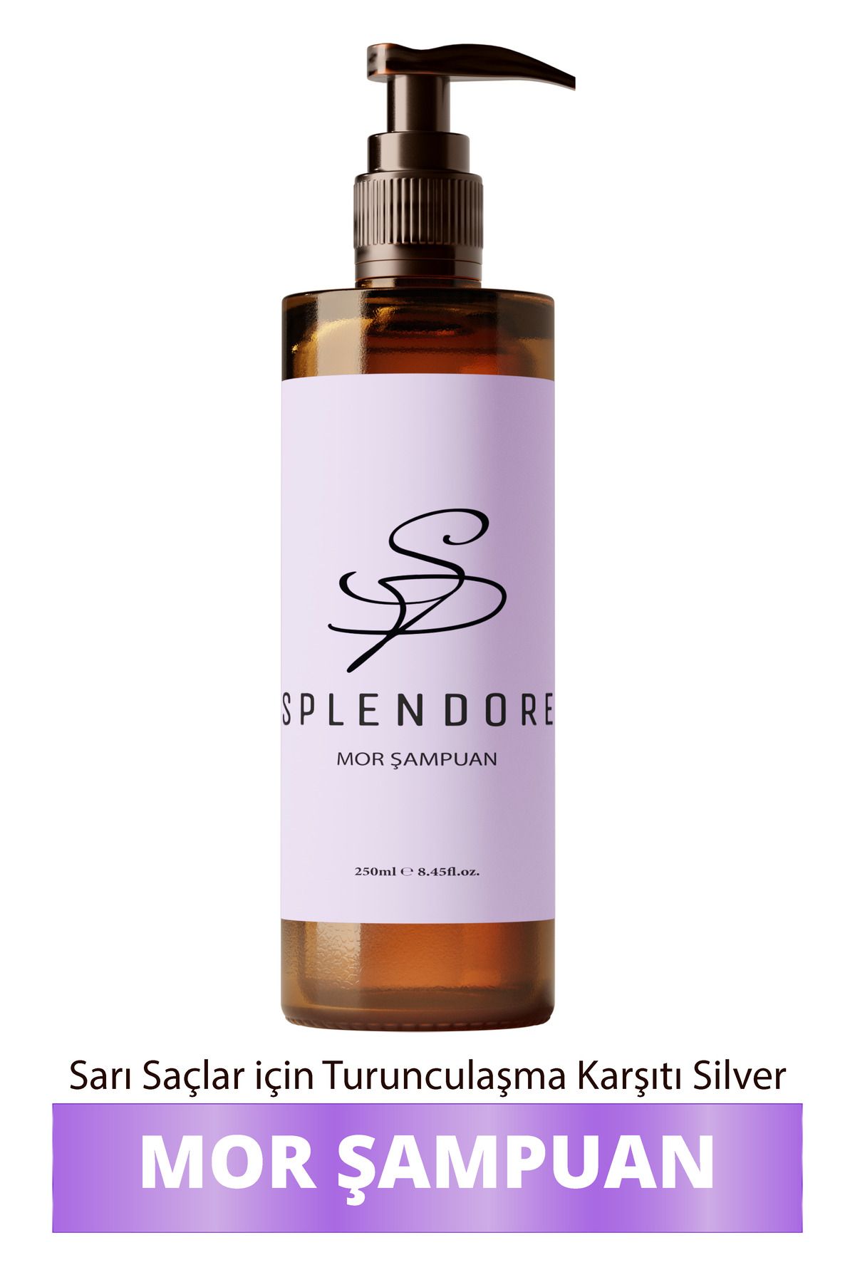 Splendore Silver Çok Açık Sarı Gri Ve Beyaz Saçlar Için Renk Dengeleyici Mor Şampuan 250 ml