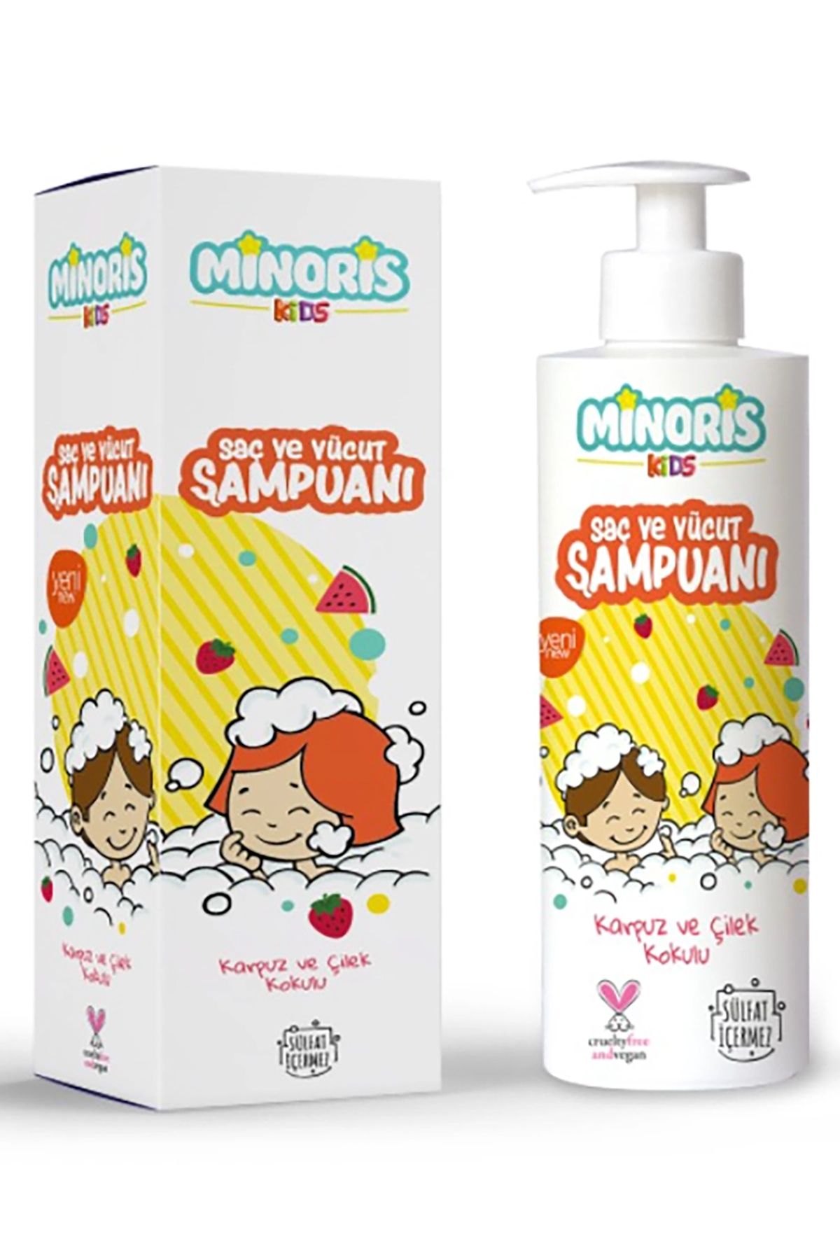 Minoris Kids Organik Saç Ve Vücut Şampuanı 400ml