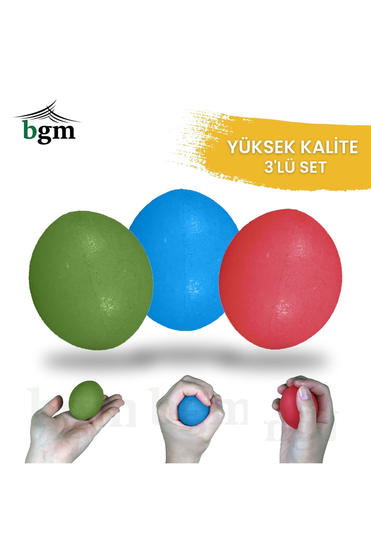 BGM El Egzersiz Topu Yüksek Kalite Fizik Tedavi El Çalıştırma ve Güçlendirme Topu