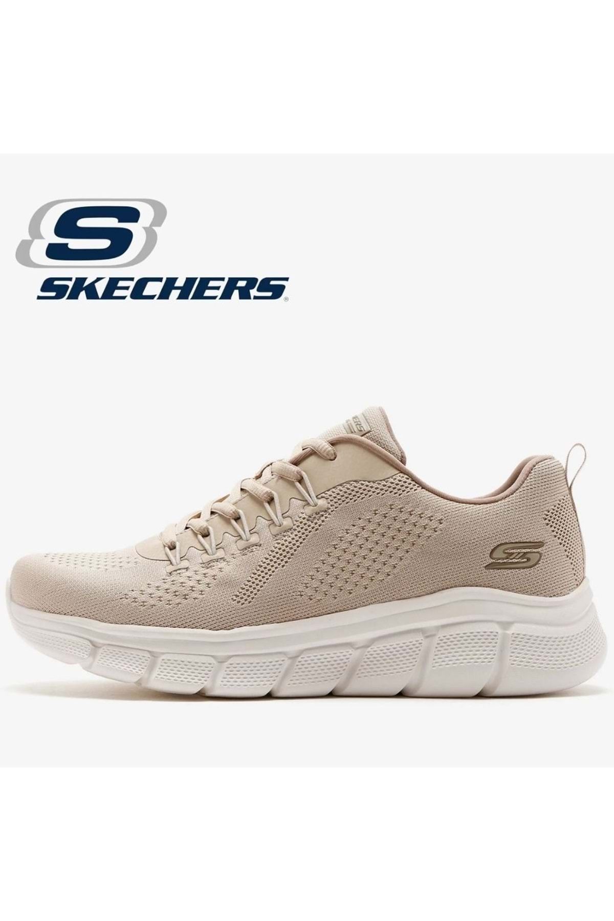 Skechers Bobs B-flex 118101 Erkek Spor Ayakkabı Bej