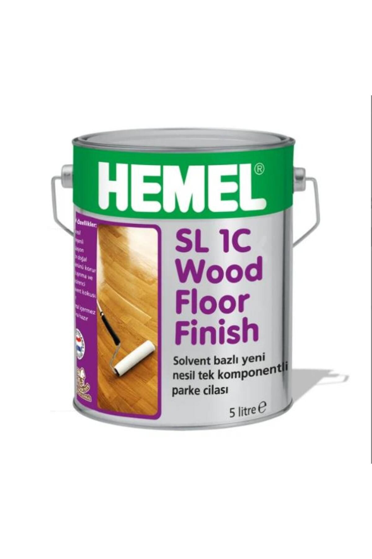 Hemel Sl 1C Wood Floor Finish Mat 5 lt Parke Cilası Solvent Bazlı