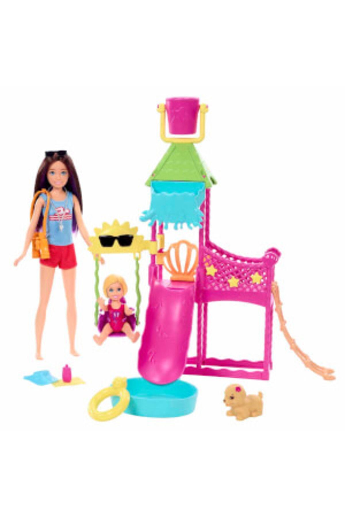 Barbie ( OYUNCAK ) Barbie Skipper'ın Su Parkı Eğlencesi Oyun Seti HKD80  (  1  ADET  )