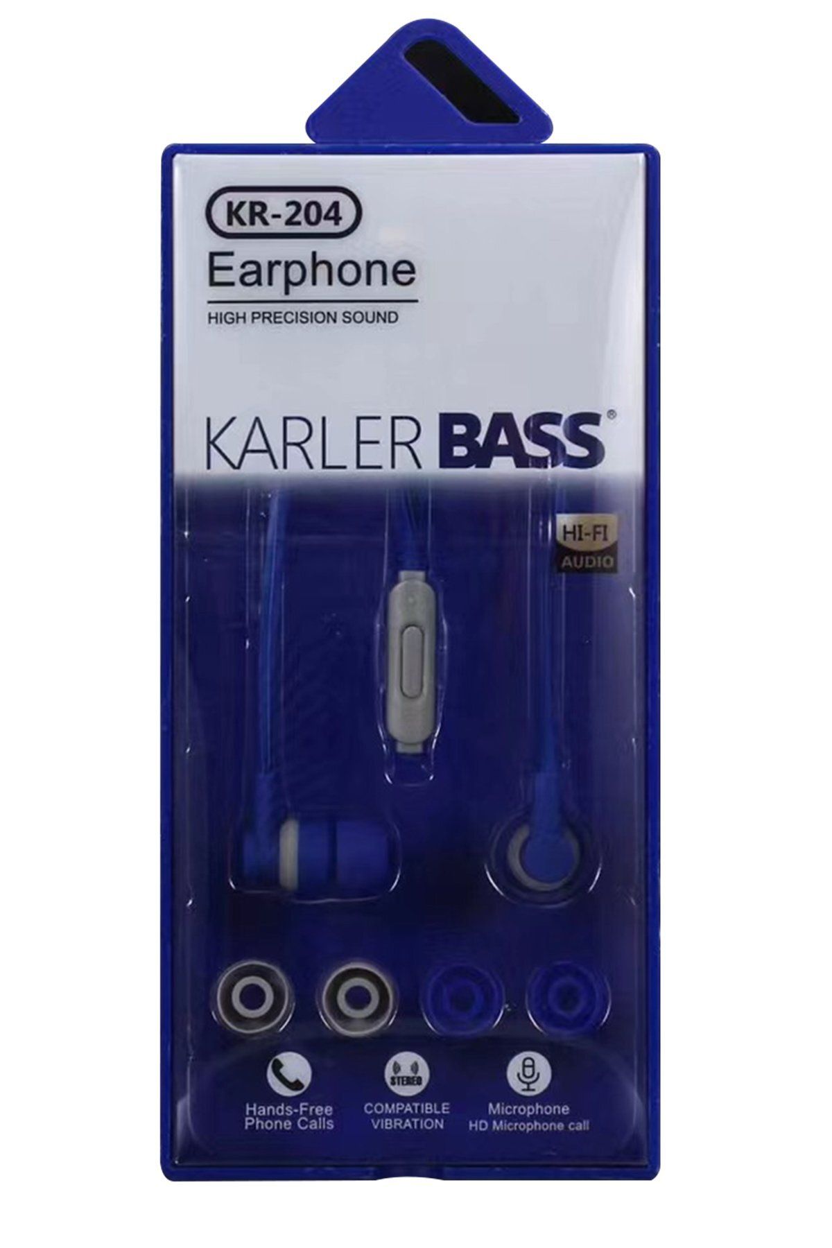 Karler Bass KR-204 Kablolu Kulaklık - Lacivert 374113