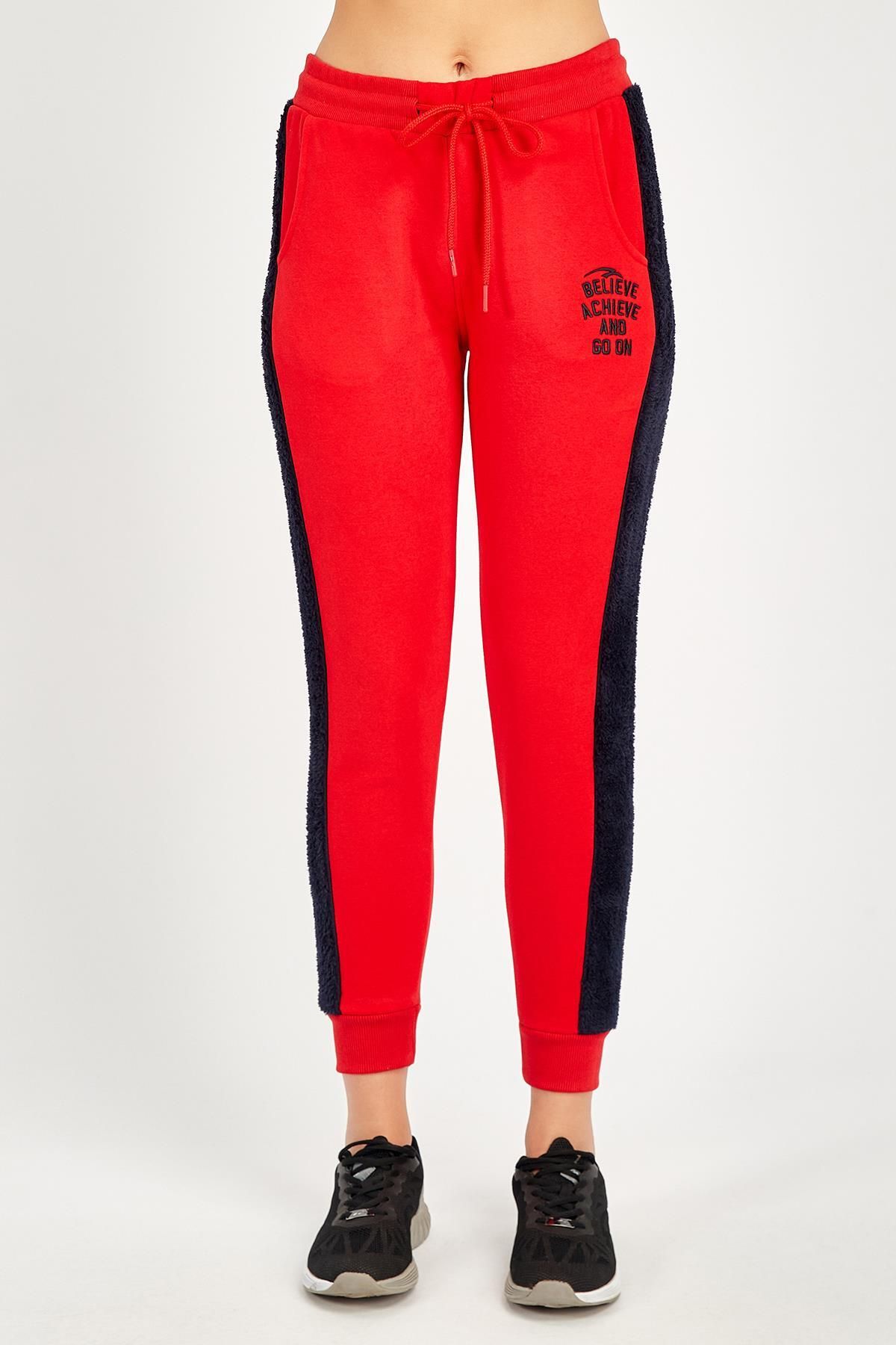 MARATON Sportswear Regular Kadın Basic Kırmızı Pantolon 18255