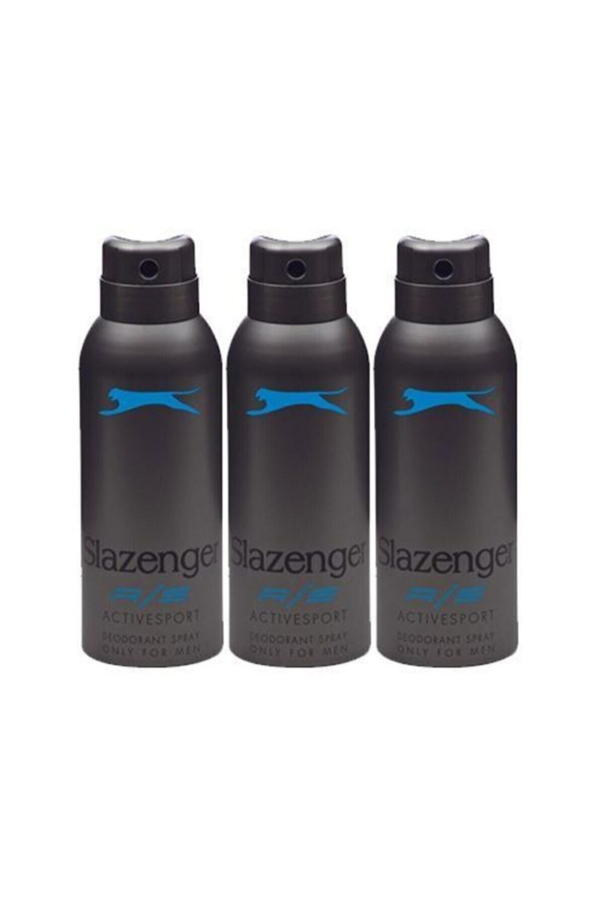 Slazenger Active Sport Erkek Deodorant Spray Mavi 150 ml 3 Adet