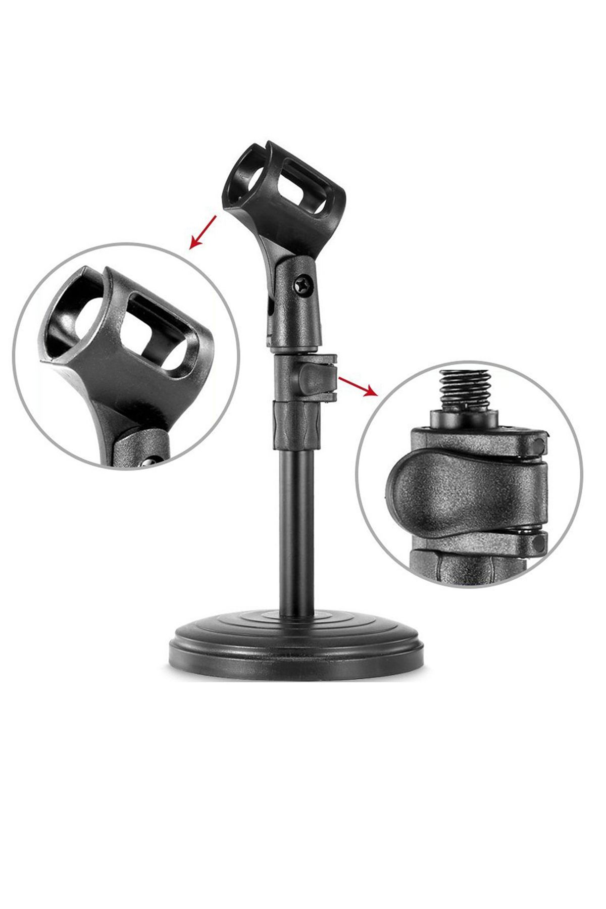 ThenTech Mini Mikrofon Tutucu Stand Portatif Kolay Kullanım