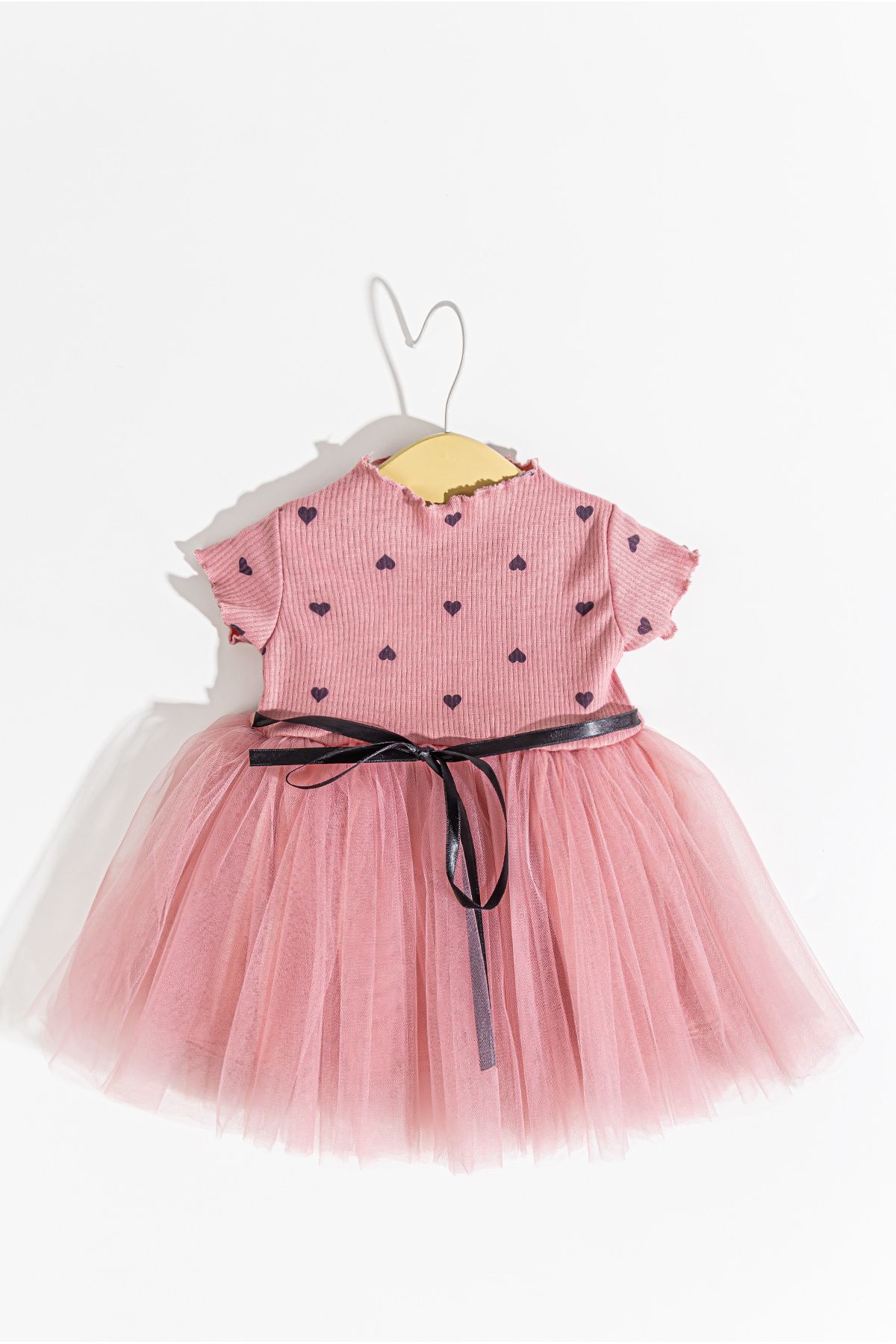 Babymod Puantiye Desenli Tül Etekli Kız Bebek Elbise