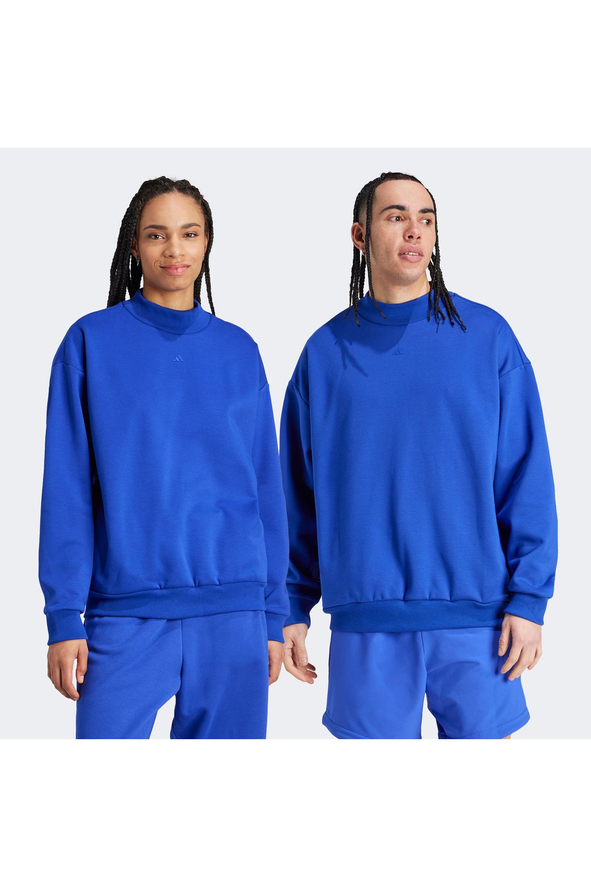 adidas One Fl Crew Unisex Mavi Sweatshirt