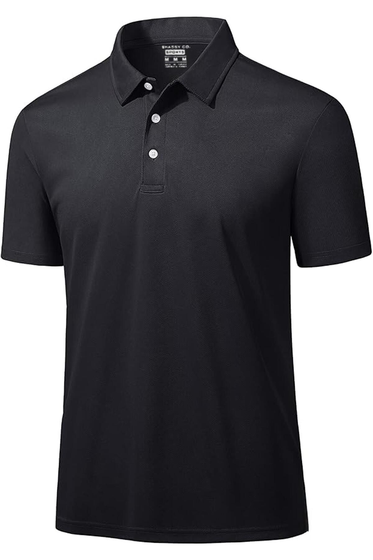 Ghassy Co Ghassy Co. Erkek Golf Dry Fit Classic Tenis Casual Polo Yaka T-Shirt