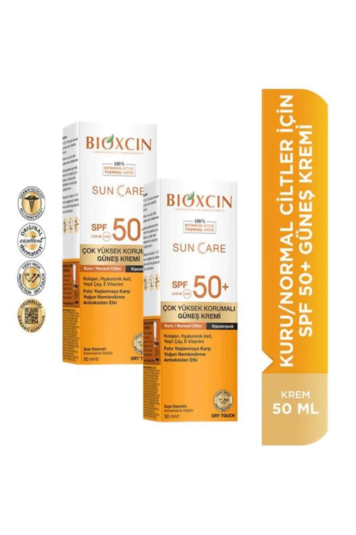 Bioxcin Güneş Kremi Kuru & Normal Ciltler Için Spf50 50 ml 2 Adet