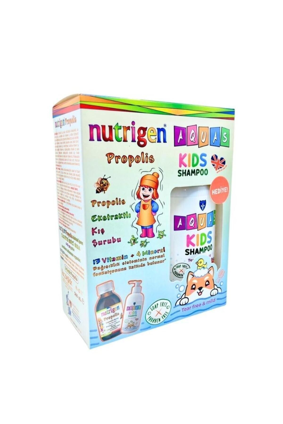 Nutrigen Propolis Şurup 200 ml + Aquas Kids Şampuan 250 ml