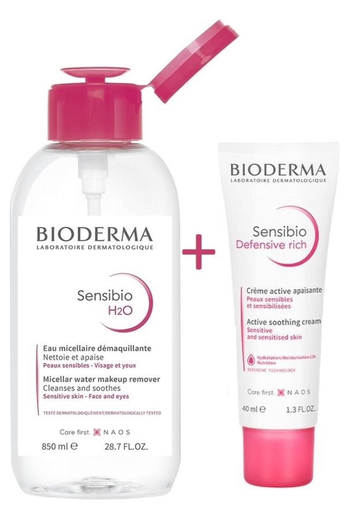 Bioderma Sensibio H2o 850 ml Sensibio Defensive Rich Cream 40 ml
