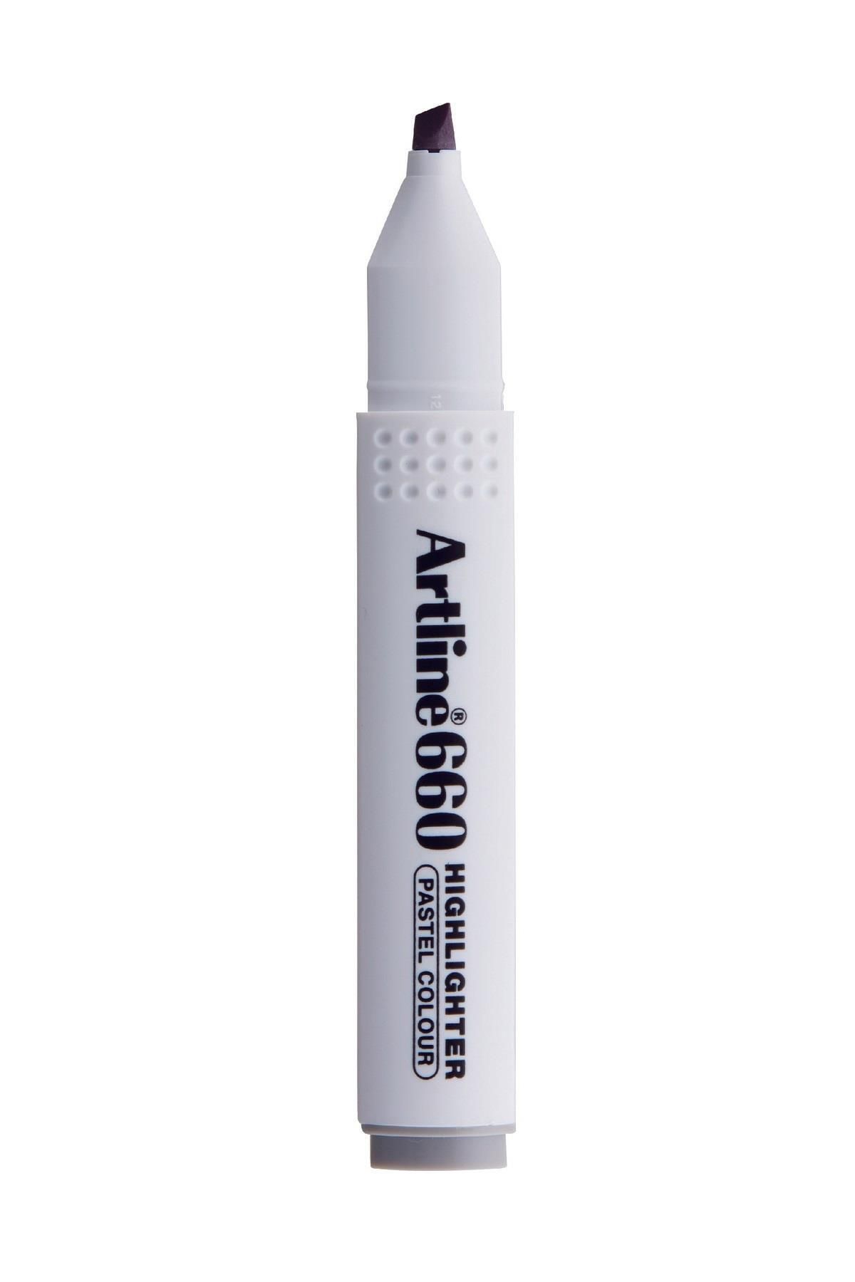 artline Kesik Uçlu Fosforlu Kalem 1,0-4,0 Mm Pastel Gri (12 Lİ PAKET)