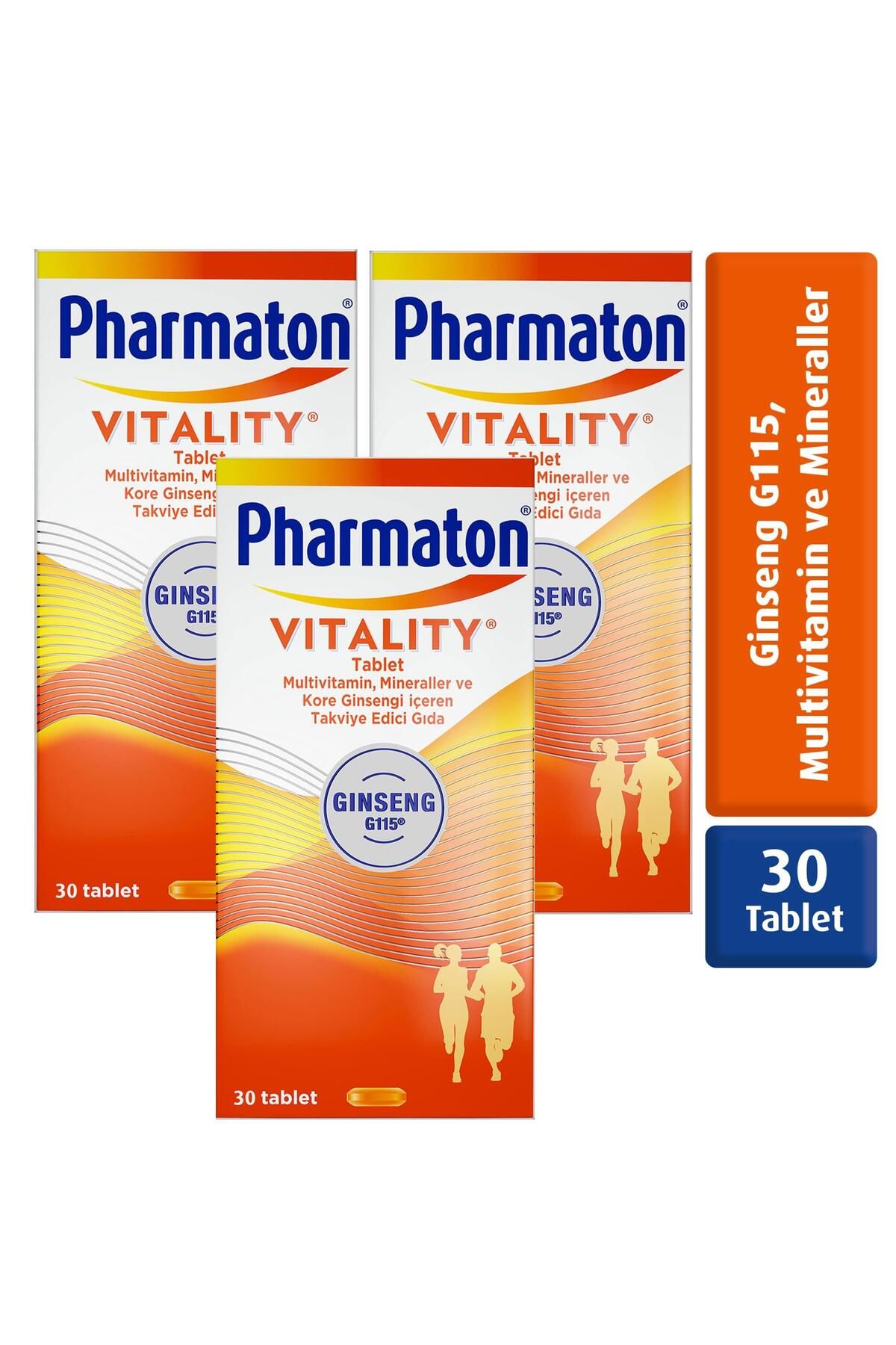 Pharmaton Vitality 30 Tablet 3 Adet