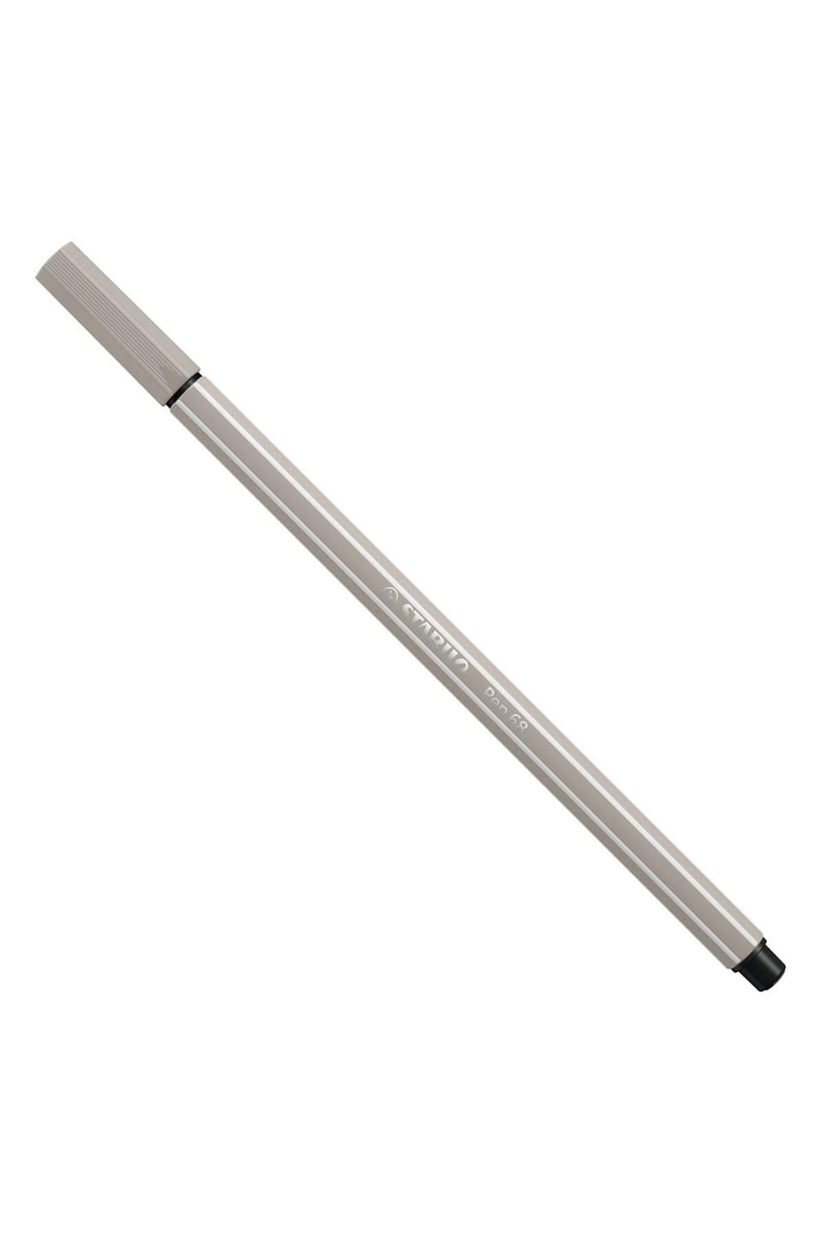 Stabilo Pen 68 Keçeli Kalem Sıcak Gri 68/93 (10 LU PAKET)