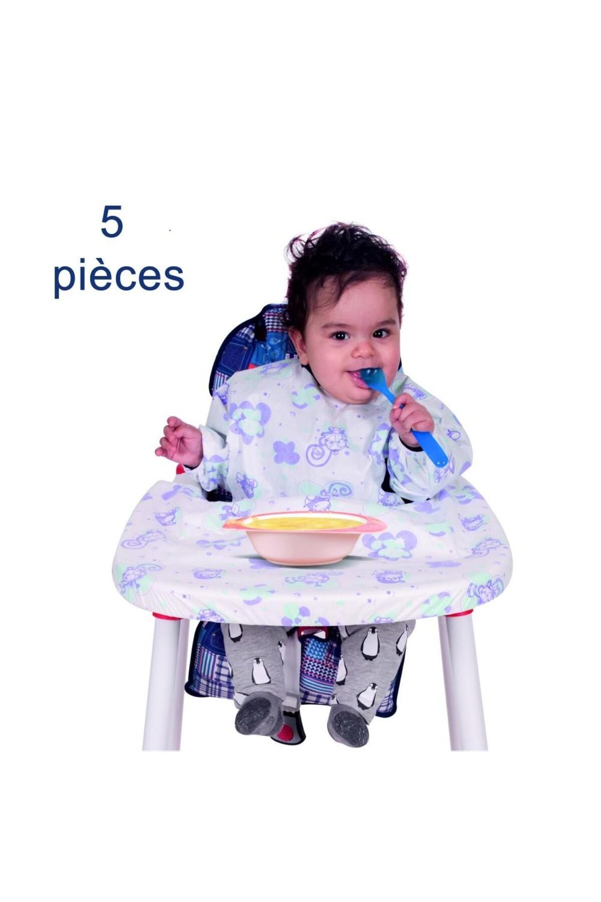 Sevi Bebe Kollu Mama Sandalyesi Önlüğü (5 ADET) Art-264