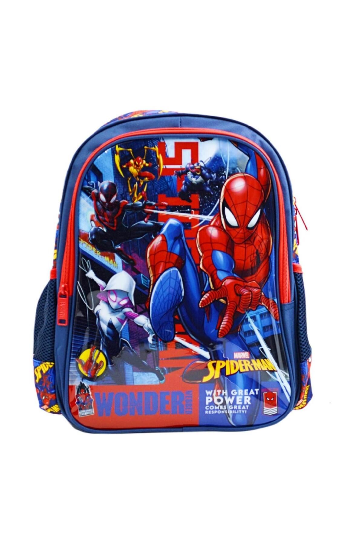 Otto Frocx Otto Marvel Spider Man Lisanslı İlkokul Çantası 2 Bölmeli Okul Sırt Çantası