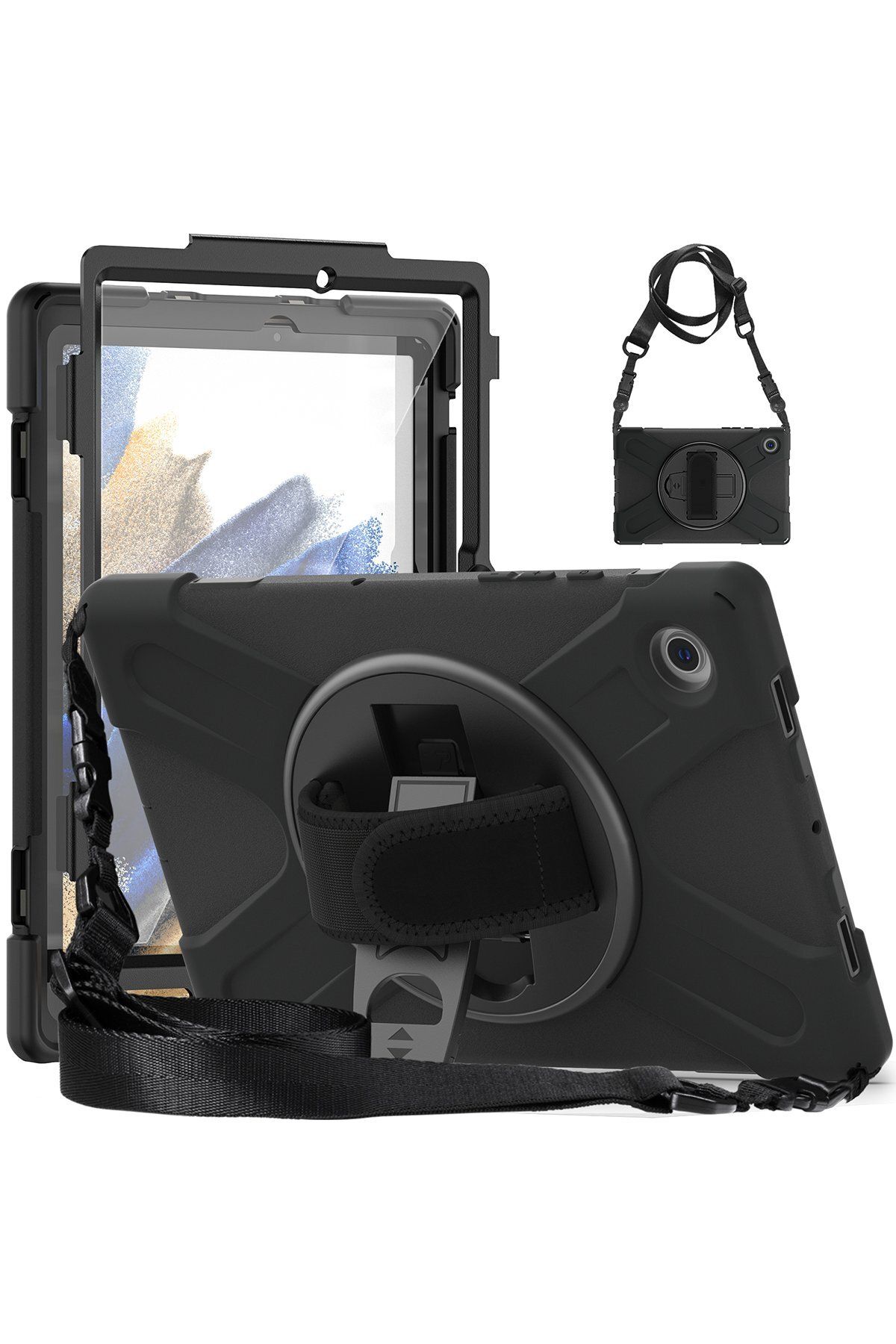 NewFace Lenovo M10 FHD Plus X606F Kılıf Amazing Tablet Kapak - Siyah 374113