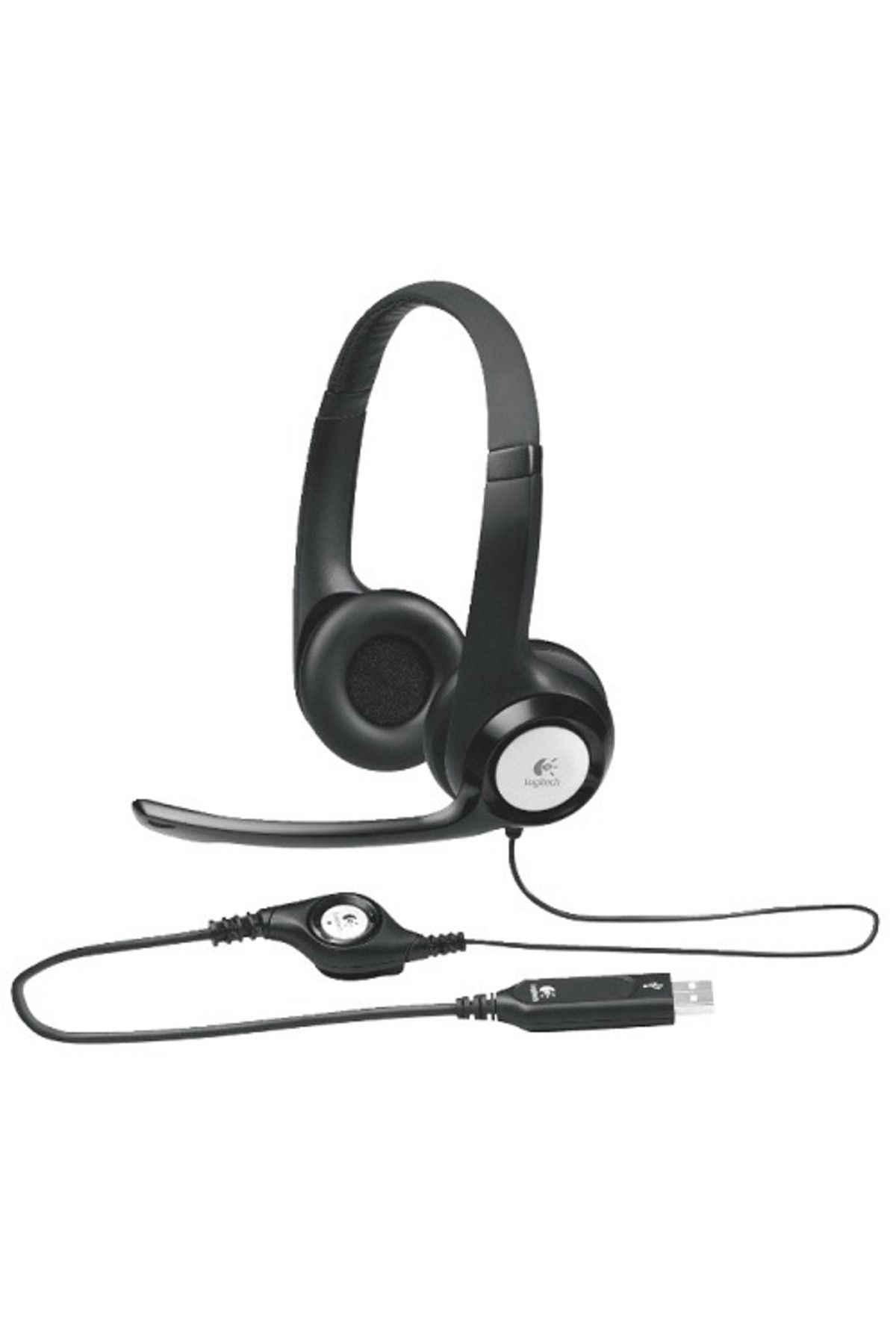 logitech H390 Kablolu Kulak Üstü Mikrofonlu Kulaklık Dijital Stereo Ses Katlanabilir Gürültü Önleyici