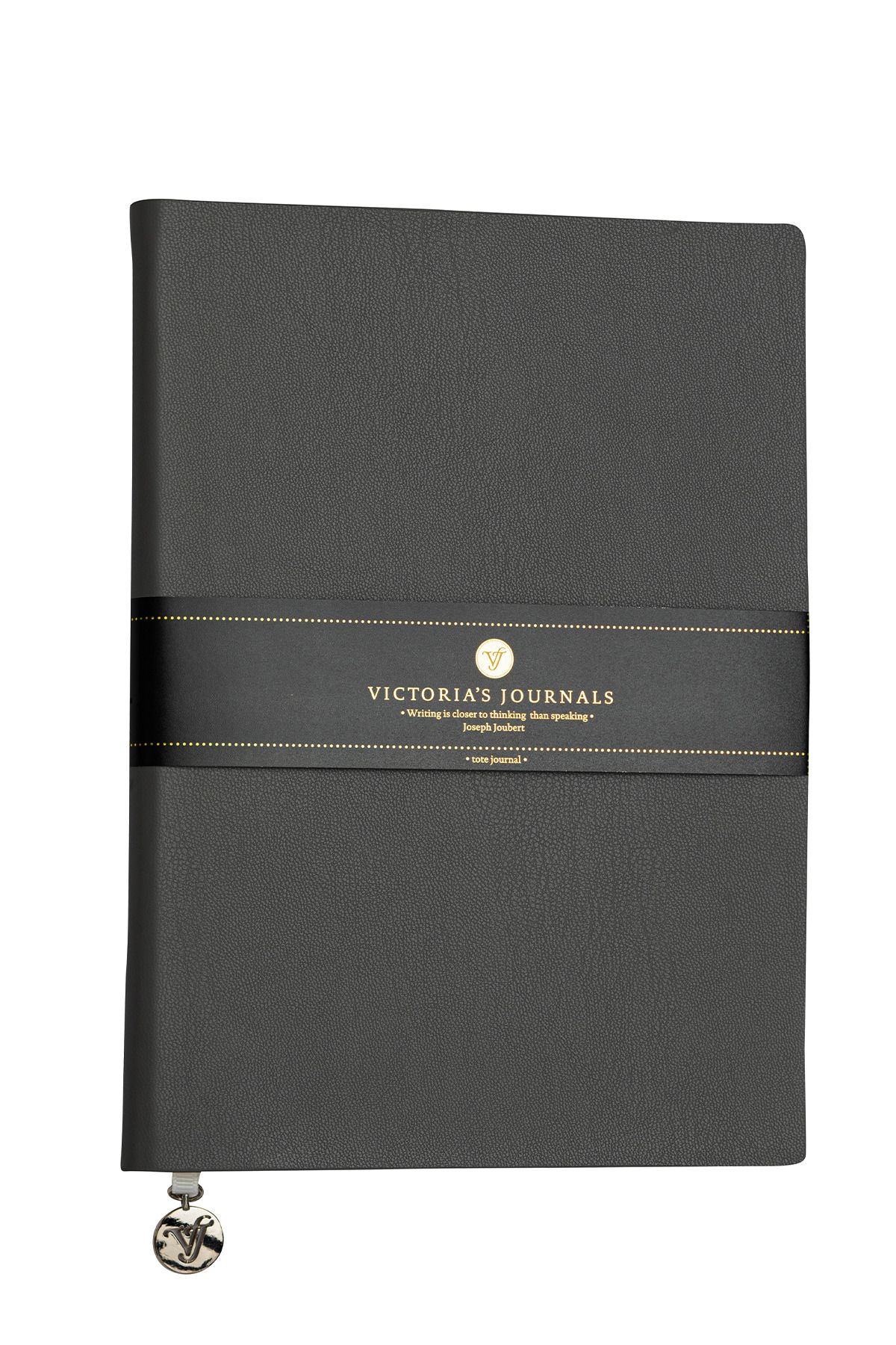 Victoria's Journals Smyth Classic Defter Çizgili Siyah 14,8x21