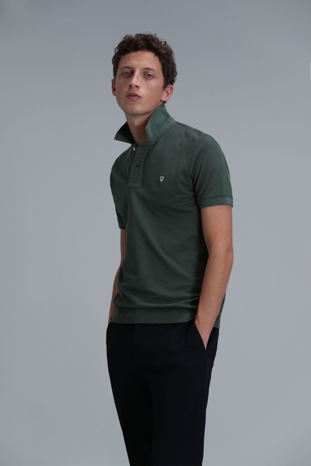Lufian Erkek Laon Smart Polo T-Shirt 111040164 Yeşil
