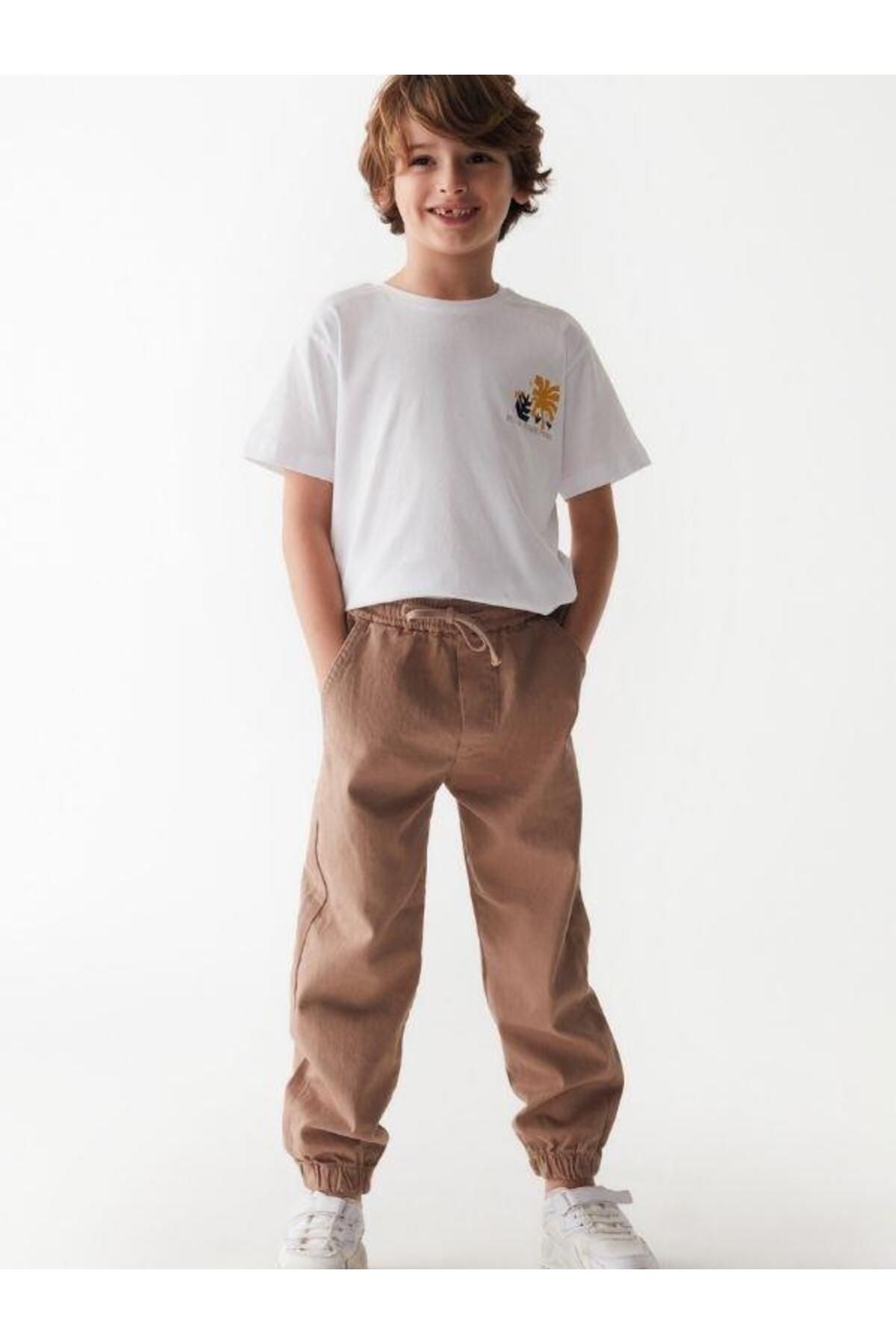 NK Erkek Çocuk Beli Paçası Lastikli Pantolon