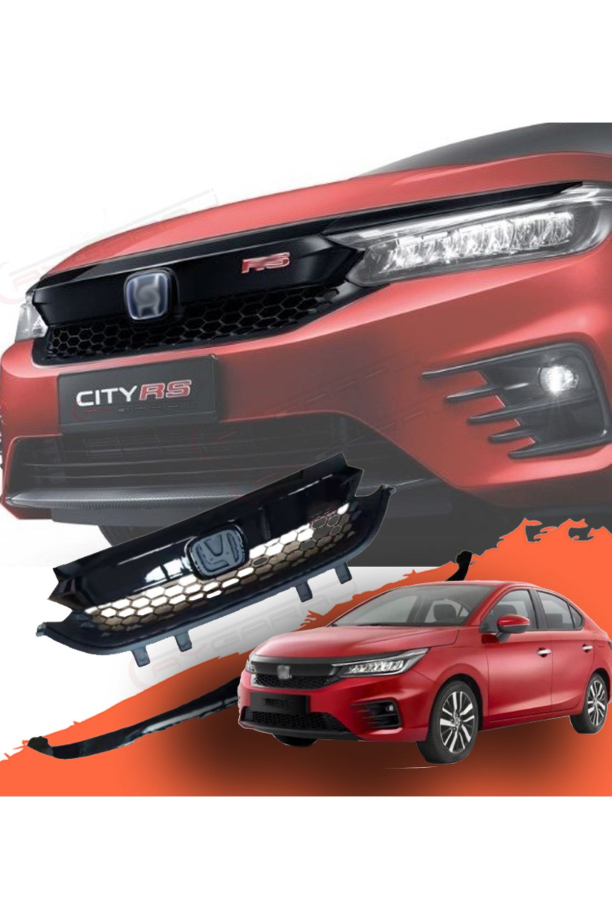 Aygaraj Honda City Uyumlu Type-R Model Panjur 2021+ Uyumlu