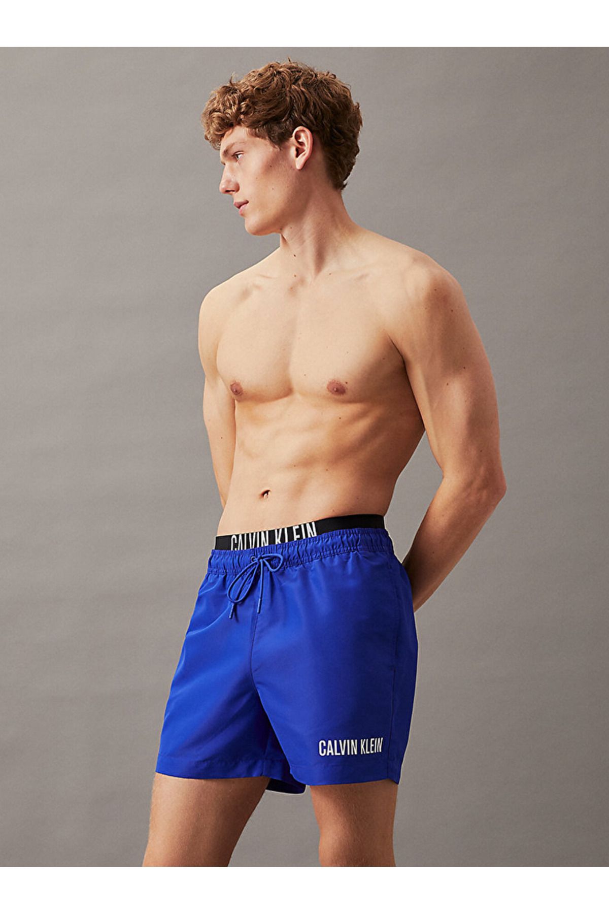 Calvin Klein Double Waistband Swim Shorts - Intense Power