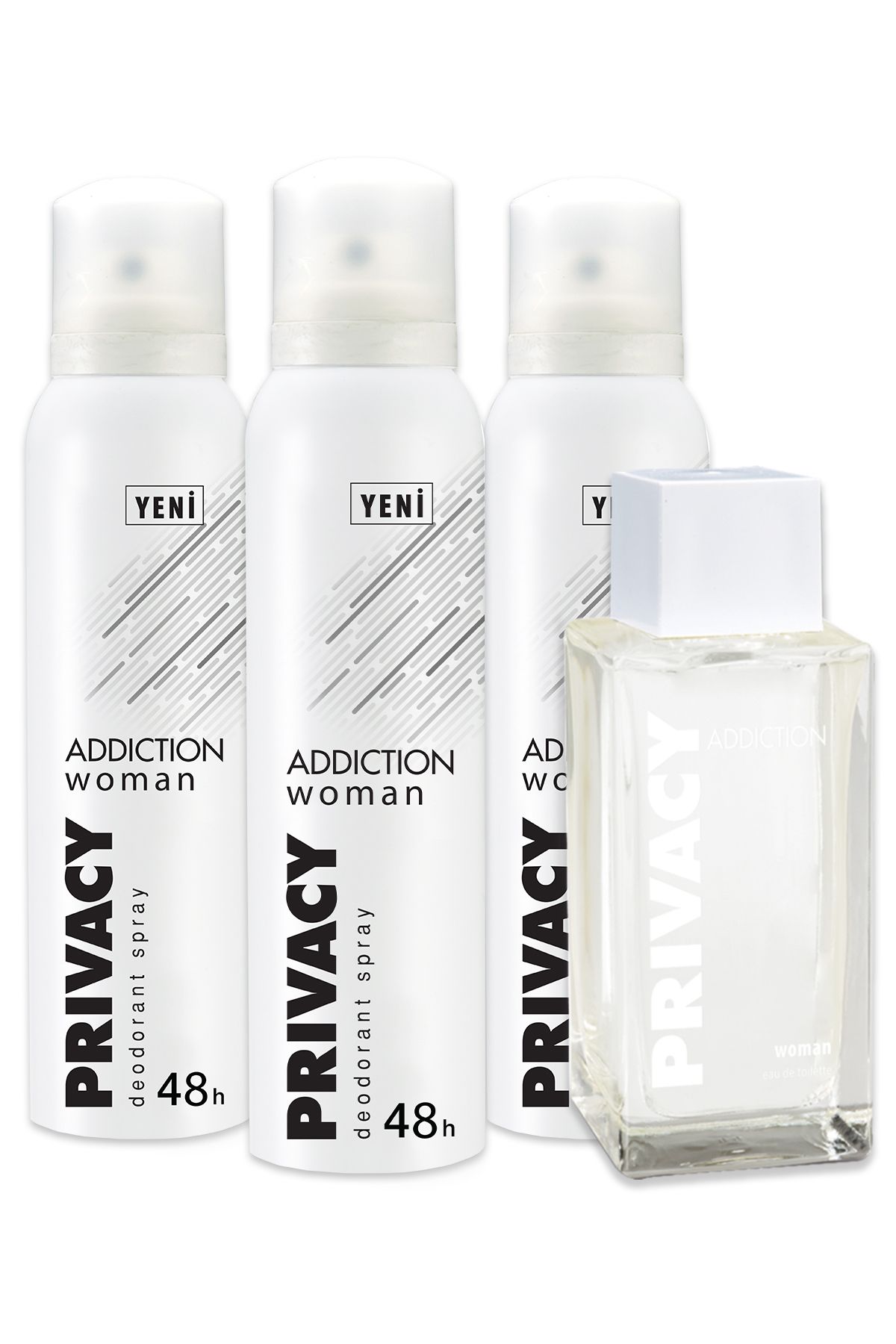 Privacy Woman Addiction Edt Parfüm 100ml Deodorant 3x150ml