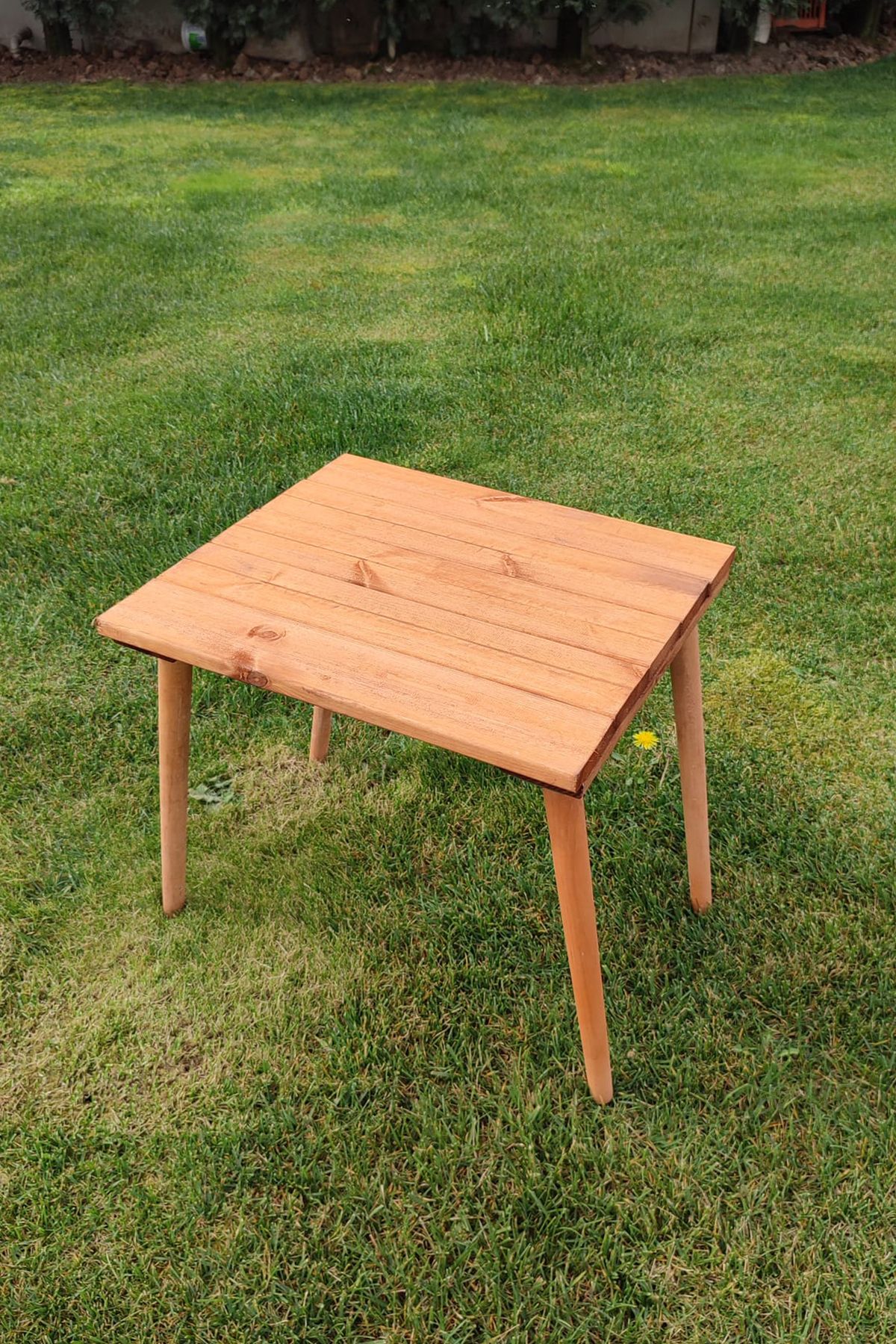 Tooall Kolay Taşınabilir Ahşap Kamp Masası, Piknik Masası, 50x45 Cm