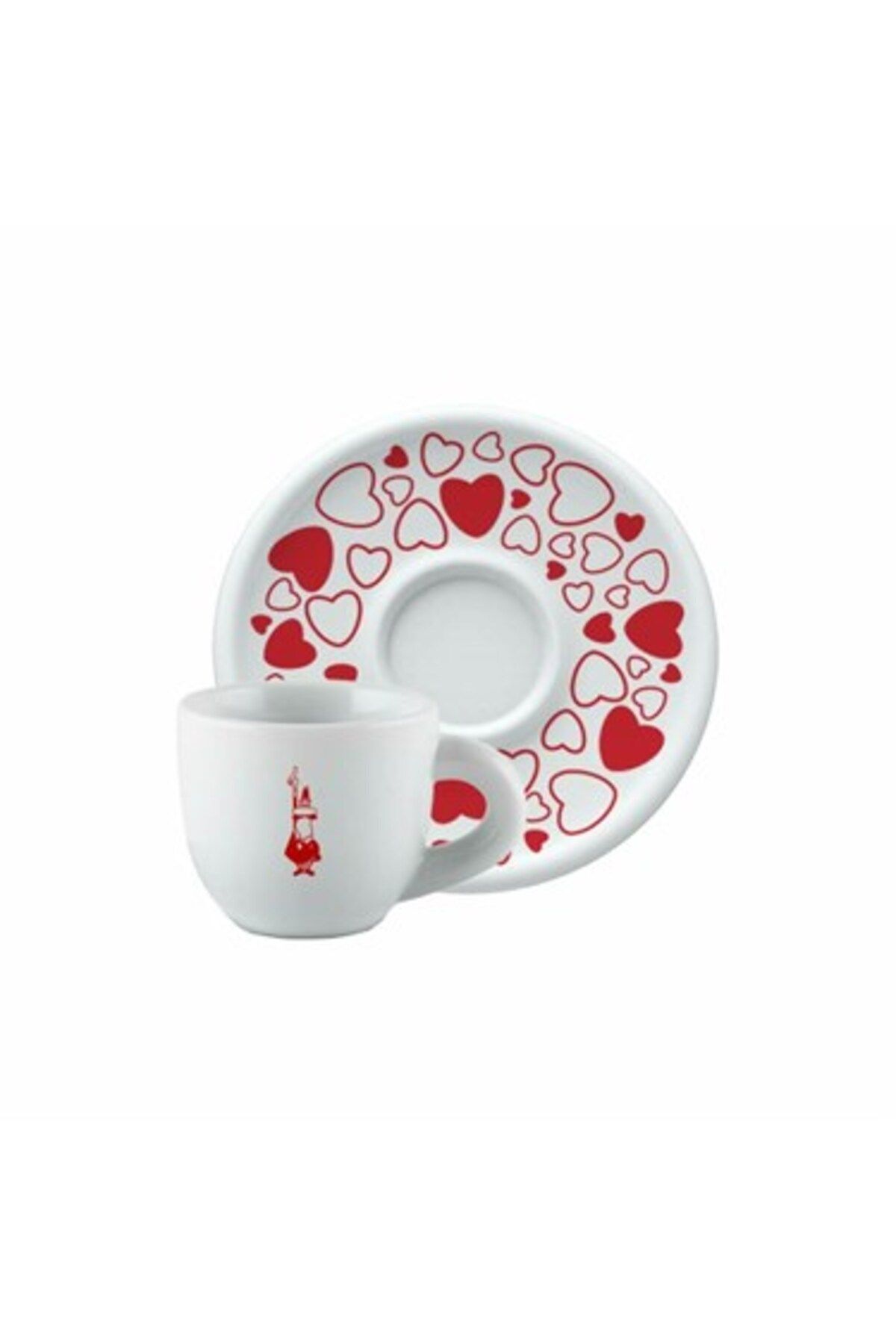 Bialetti Y0tz100 Cappuccino Cup White And Red