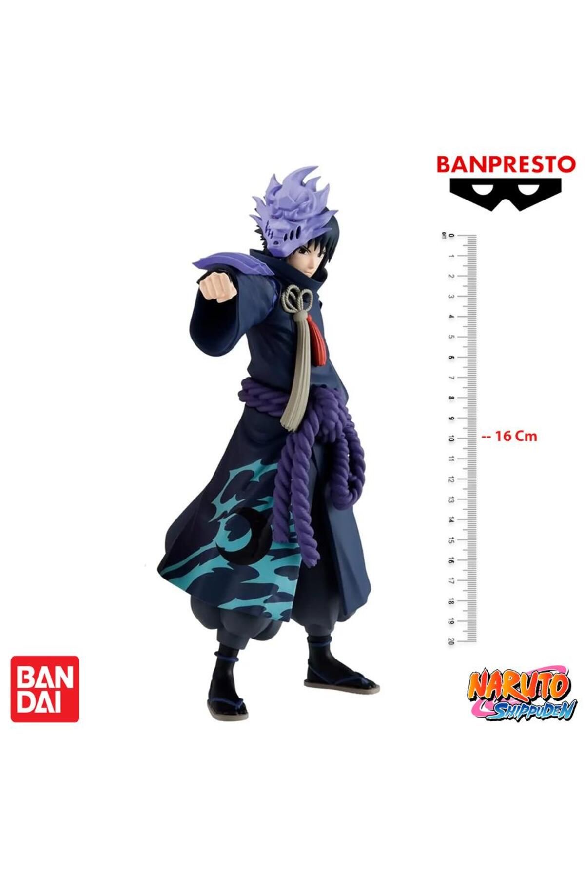 BANDAI Banpresto 20th Anniversary Costume Naruto Shippuden - Uchiha Sasuke Statue 16cm