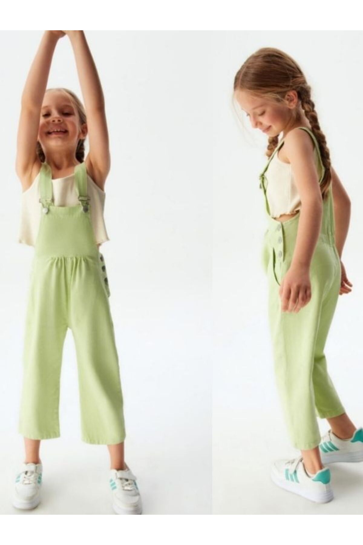 Nk Kids Kız Çocuk Mint Yeşil Salopet / Tulum