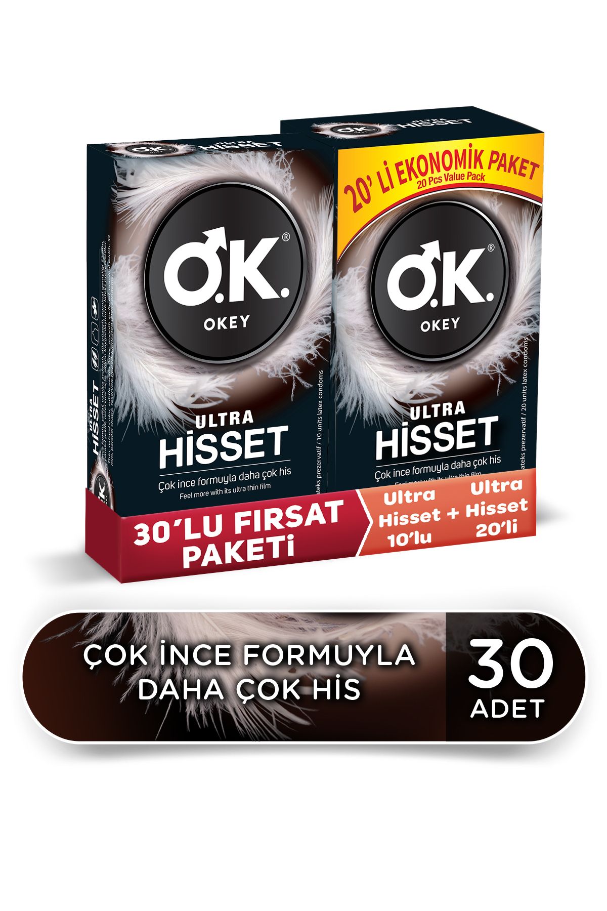 Okey Ultra Hisset 30'lu Prezervatif