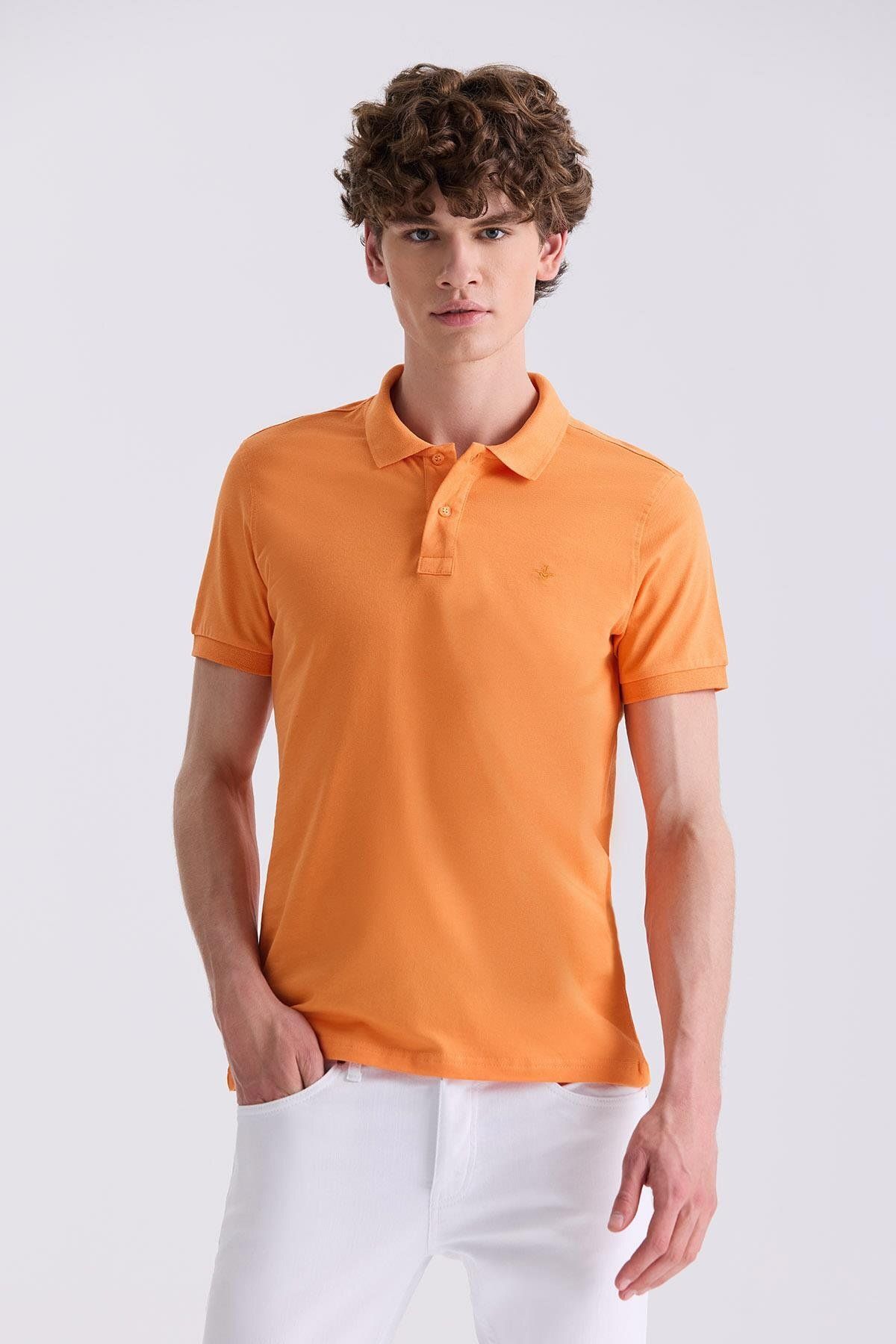 Jakamen Oranj Slim Fit Polo Yaka T-Shirt