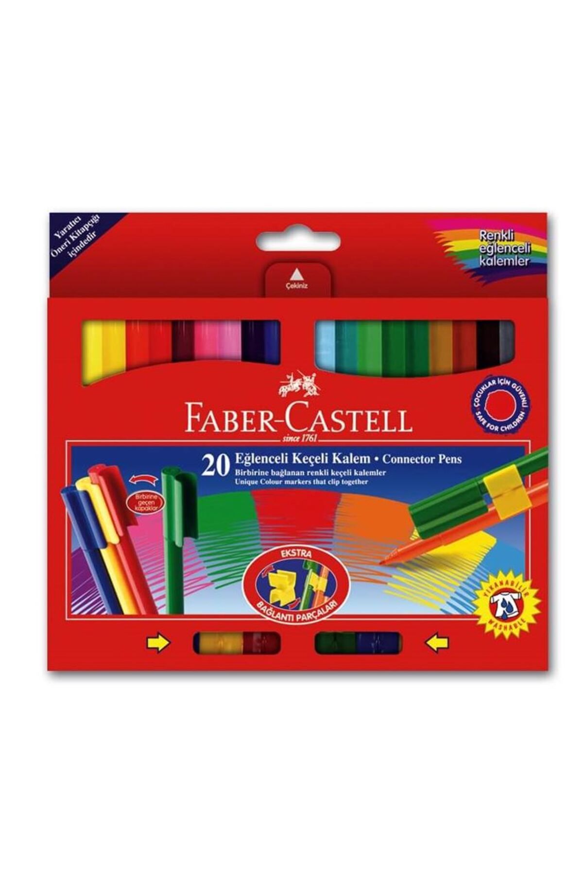Faber Castell Faber 20 Renk Eğlenceli Keçeli Kalem 68112000