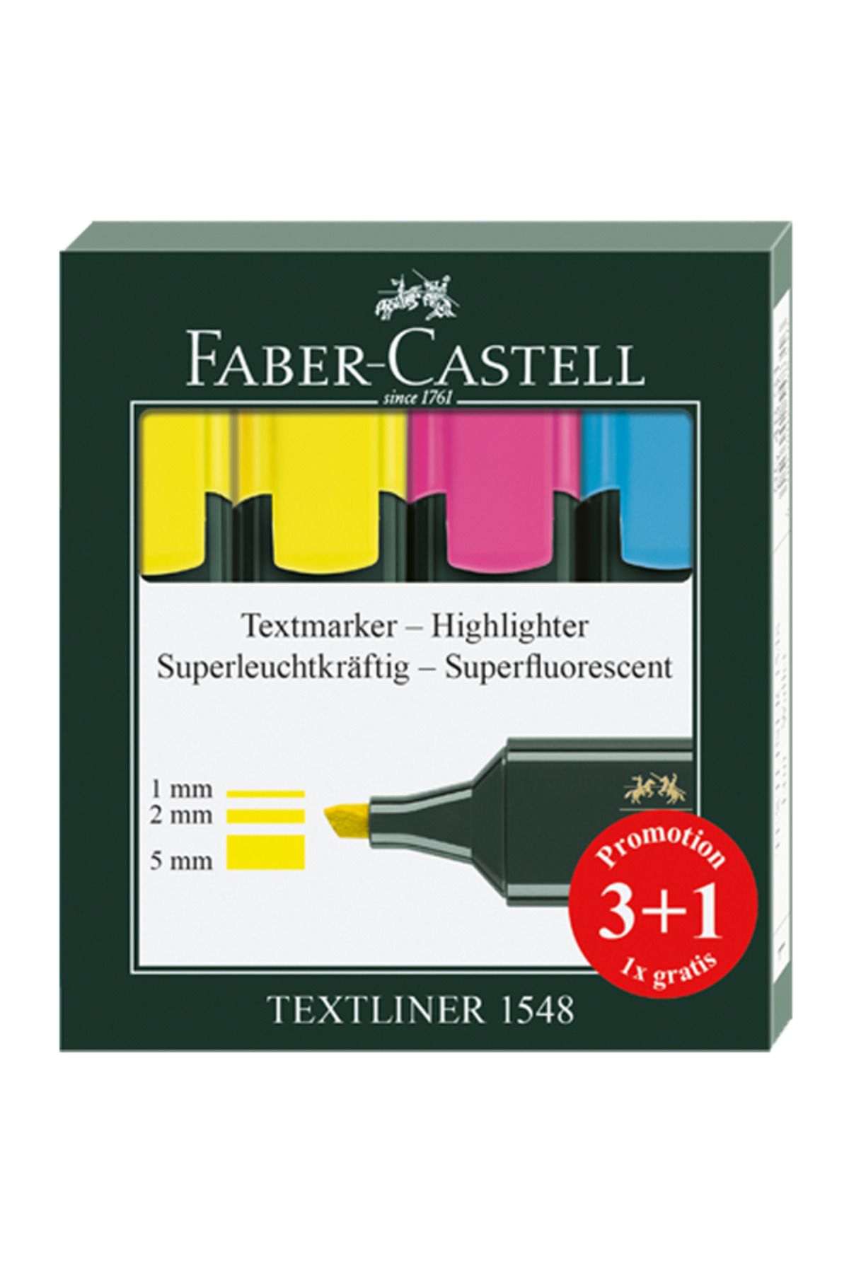 Faber Castell Faber Fosforlu Kalem 3 1 254831