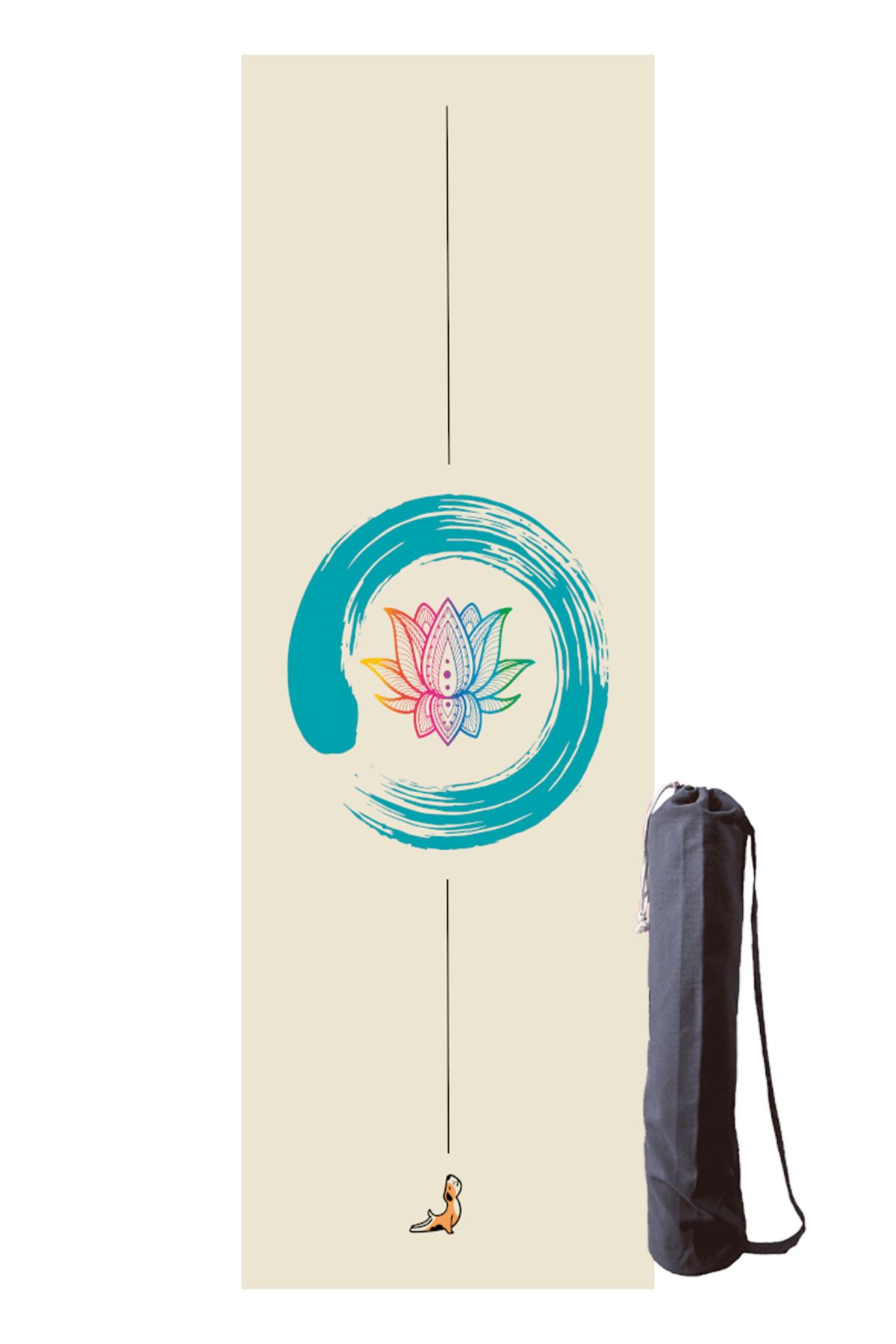PETARYA Reflect Series 4.1 mm Enso Lotus Doğal Kauçuk Kaydırmaz Yoga Matı