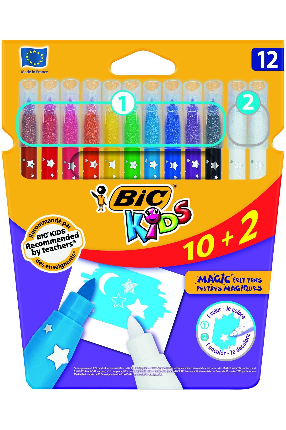 Bic Kids Magic Keçeli Boya Kalemi 10 2 Renk