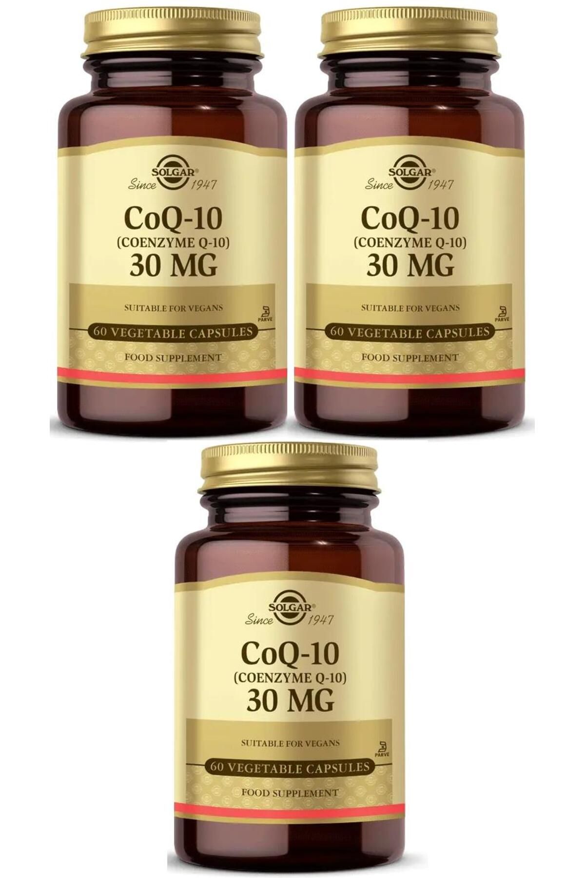 Solgar Coenzyme Q-10 30 Mg 60 Kapsül 3 Adet