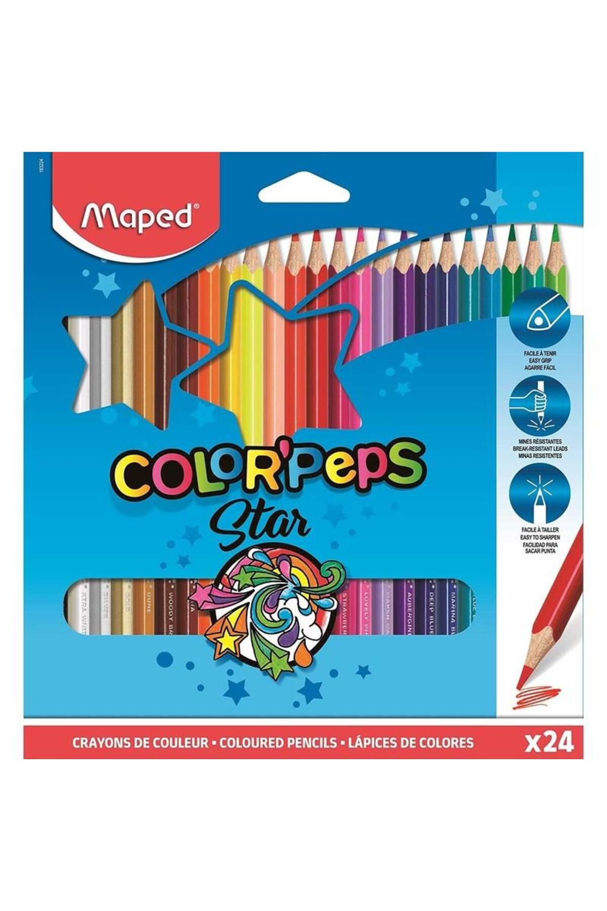 Maped Kuru Boya Color Peps 24 Renk
