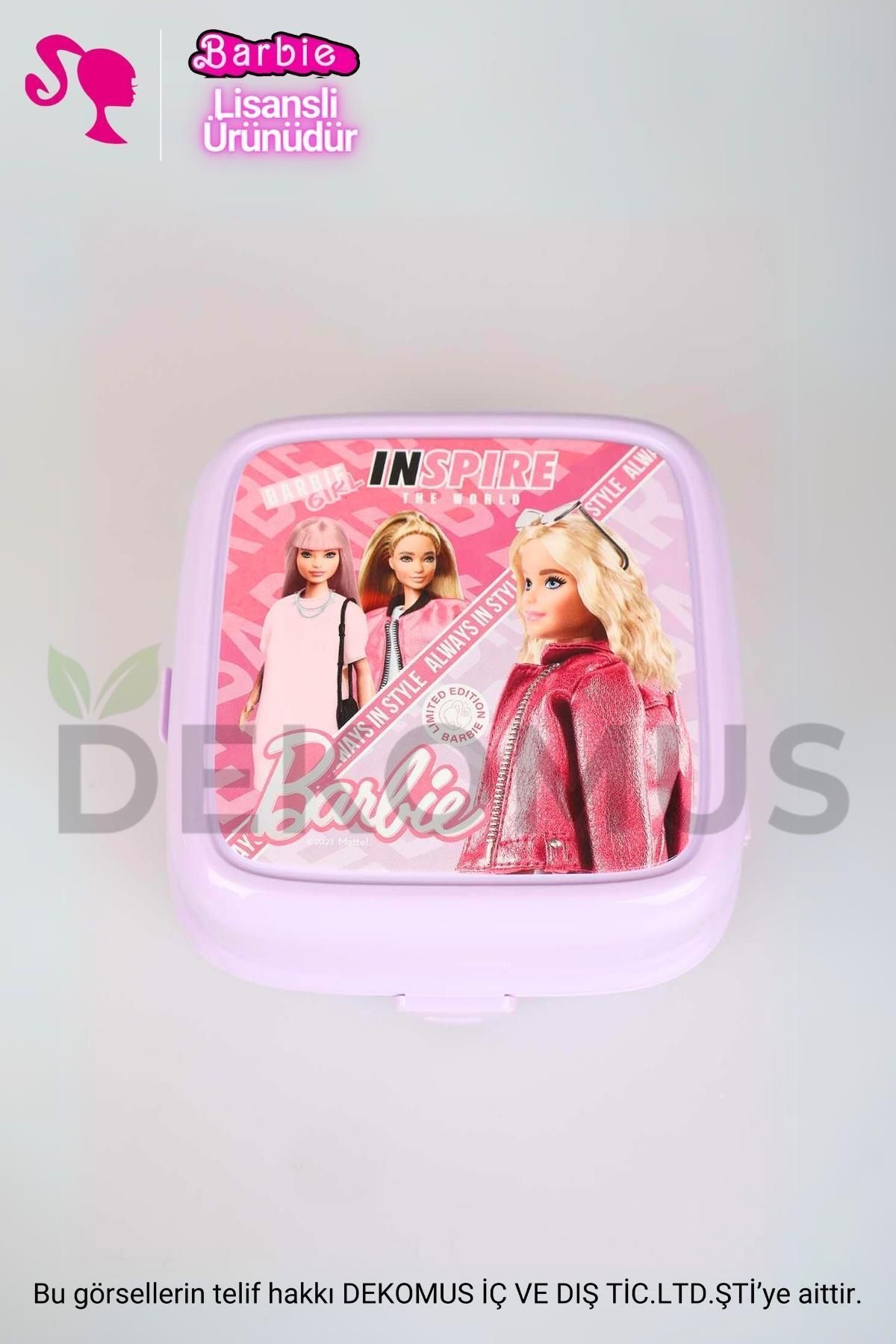 Barbie LİSANSLI BARBIE 2 KATLI BESLENME KUTUSU *SMART LUNCH BOX* INSPIRE