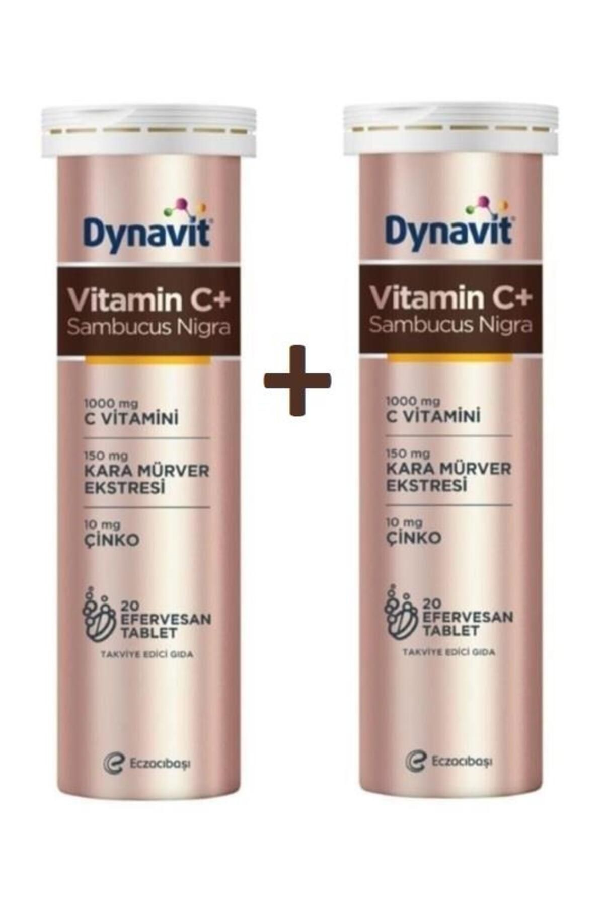 Eczacıbaşı Dynavit Vitamin C+ Sambucus Nigra 20 Efervesan Tablet 2 Adet
