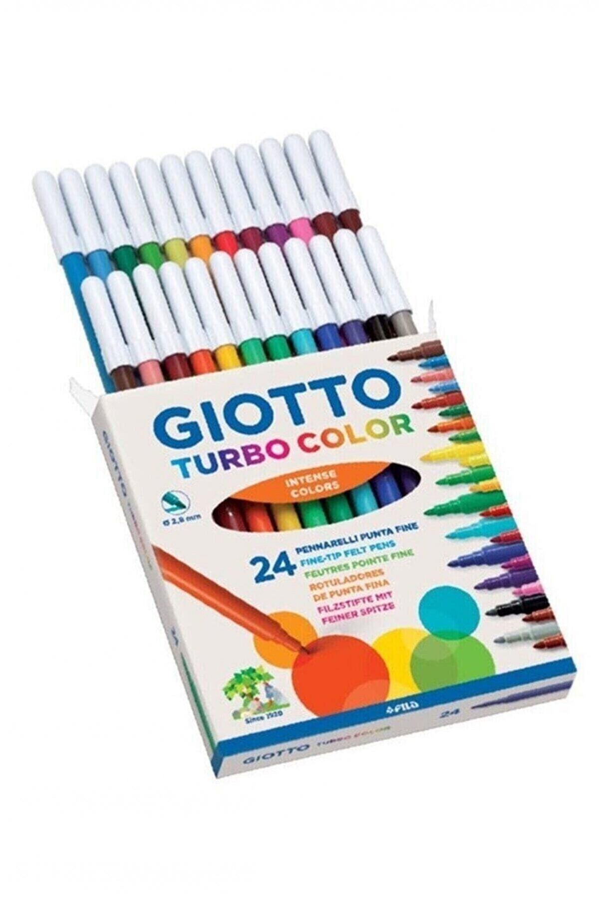 Giotto Keçeli Boya Kalemi Turbo Color 24 Renk Keçeli Boya Kalemi