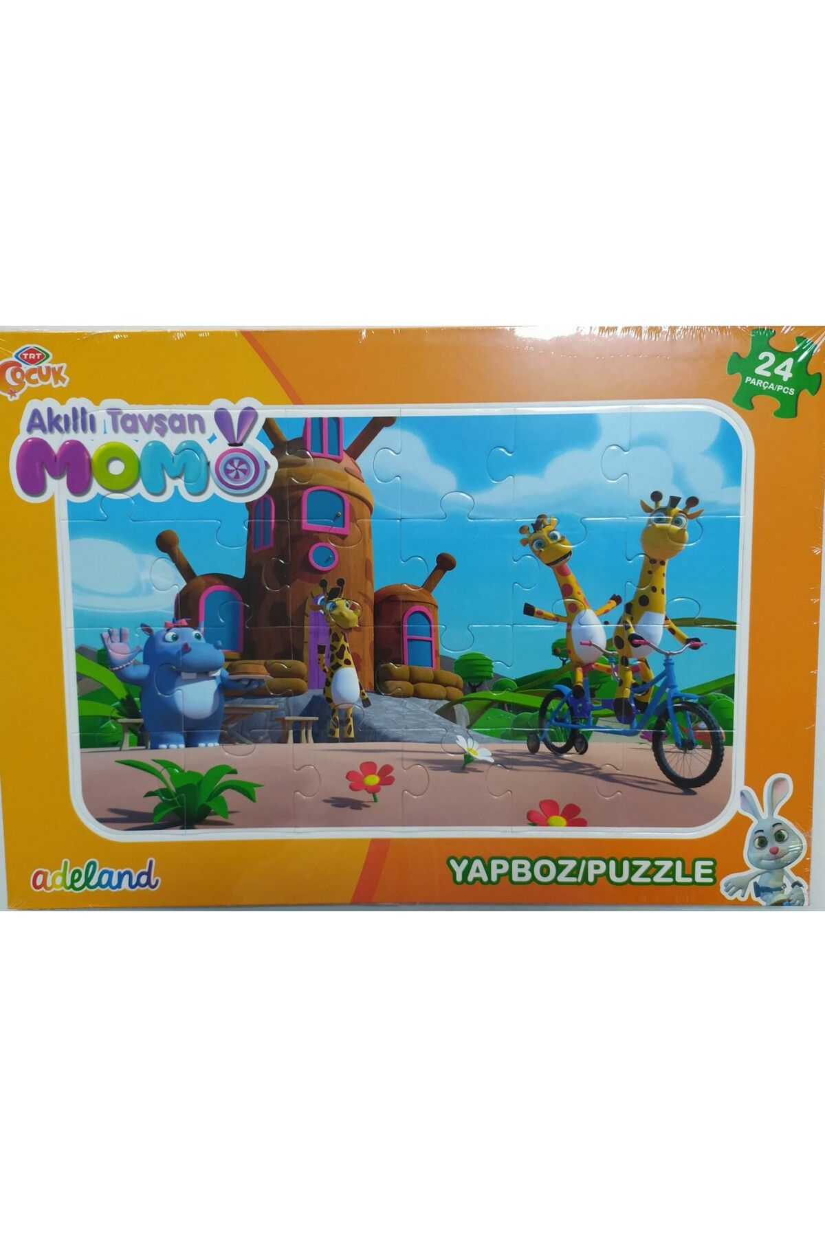 ADELAND Trt Çocuk Akıllı Tavşan Momo24 Parça Yapboz (puzzle)